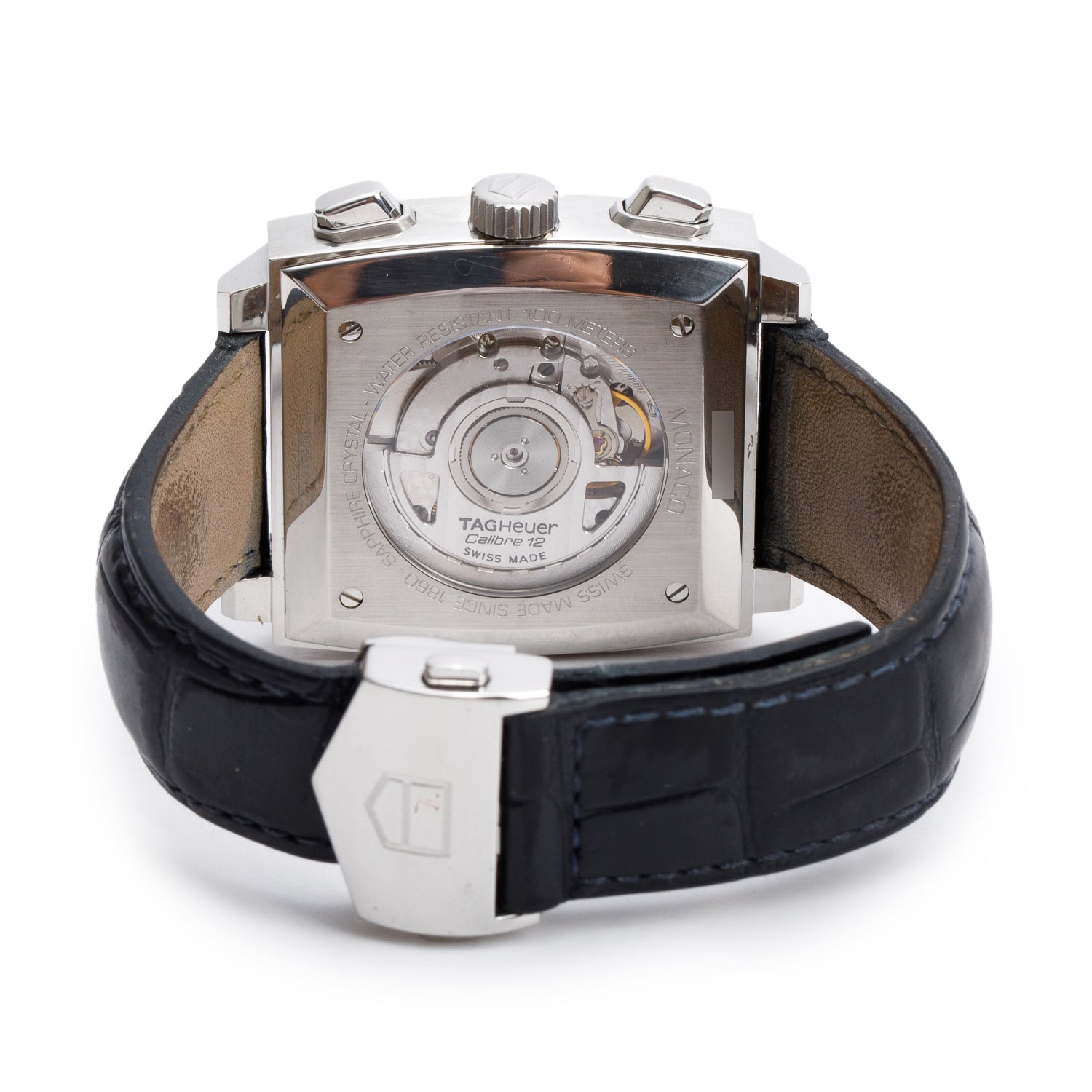 Tag Heuer Stainless Steel Monaco 39 MM Automatic Chronograph Watch CAW2111-0 w/ Box