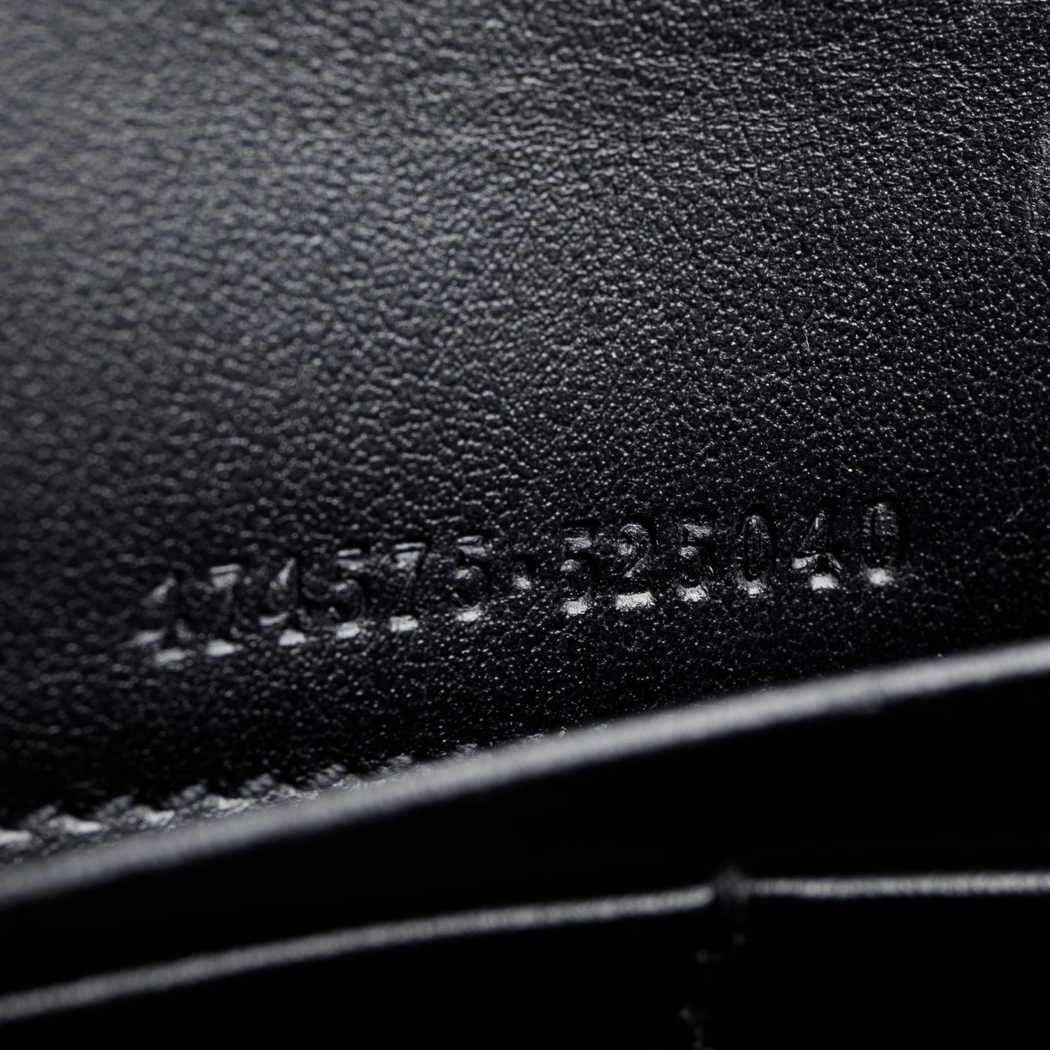 Gucci Black Calfskin Matelasse Leather GG Marmont Chain Wallet w/ Box