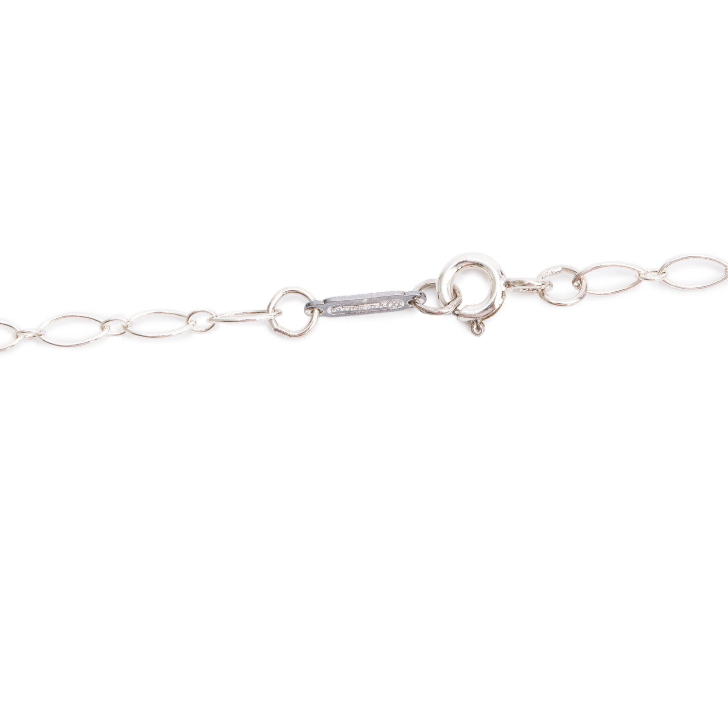 Tiffany & Co. Sterling Silver Large Oval Key Pendant Necklace
