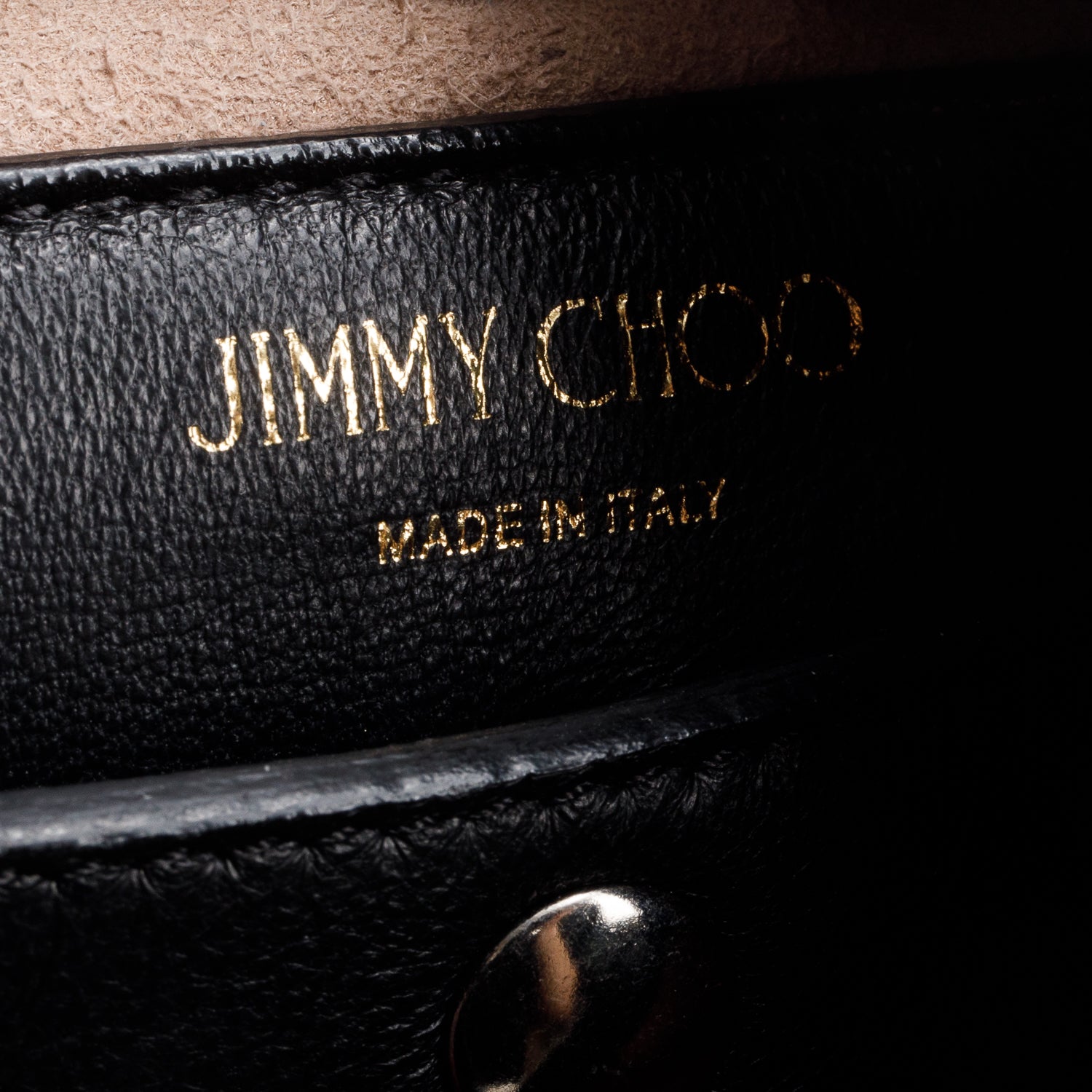 Jimmy Choo Black Leather Grommet Mini Raven Hobo Bag