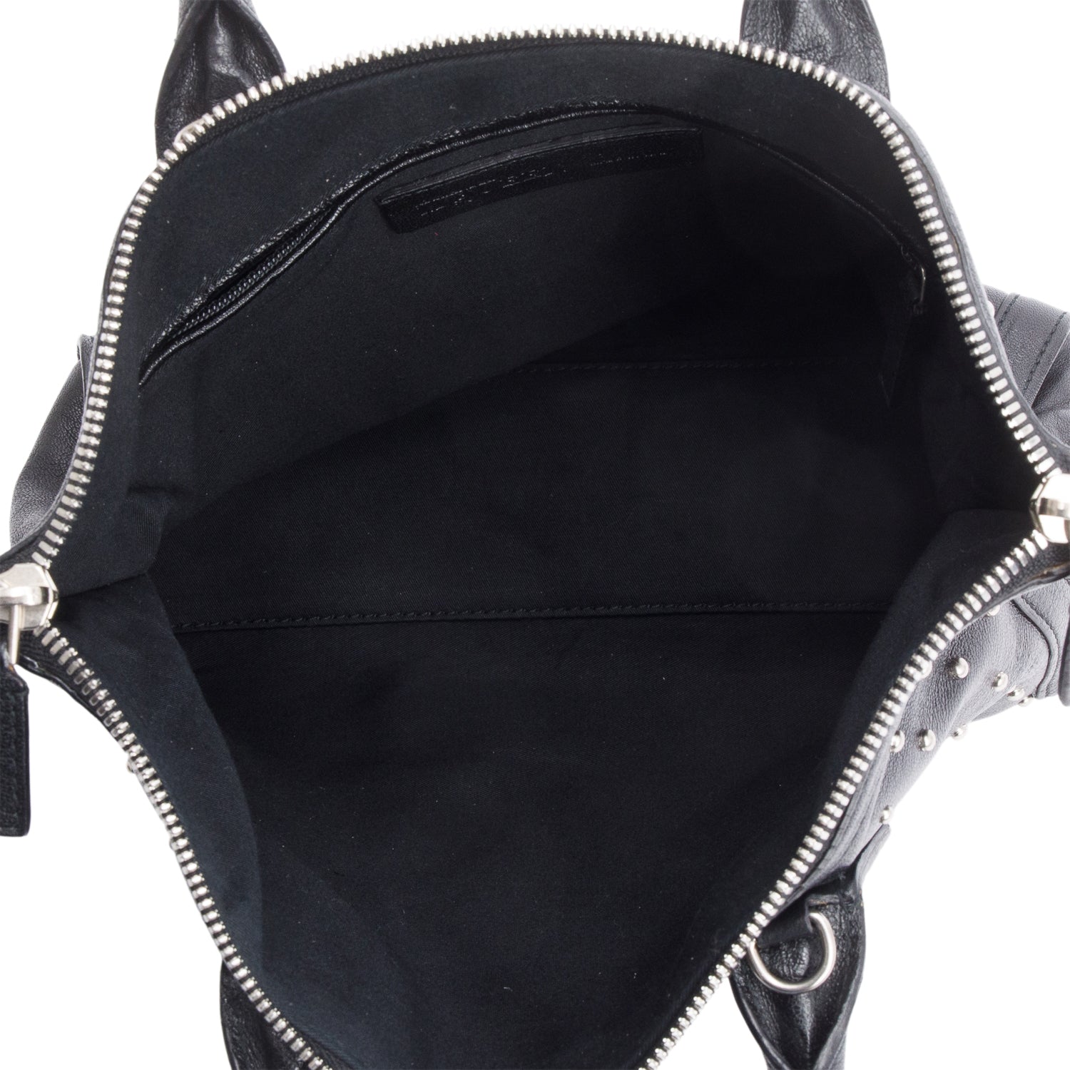 Alexander McQueen Black Calfkskin Leather De Manta Handle Bag w/ Strap