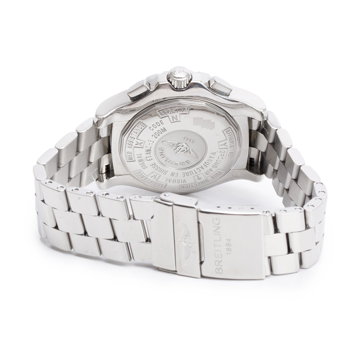 Breitling Stainless Steel Professional Skyracer 43.5 MM Chronograph Automatic Watch Grey Dial A17362 w/ Box & Receipt