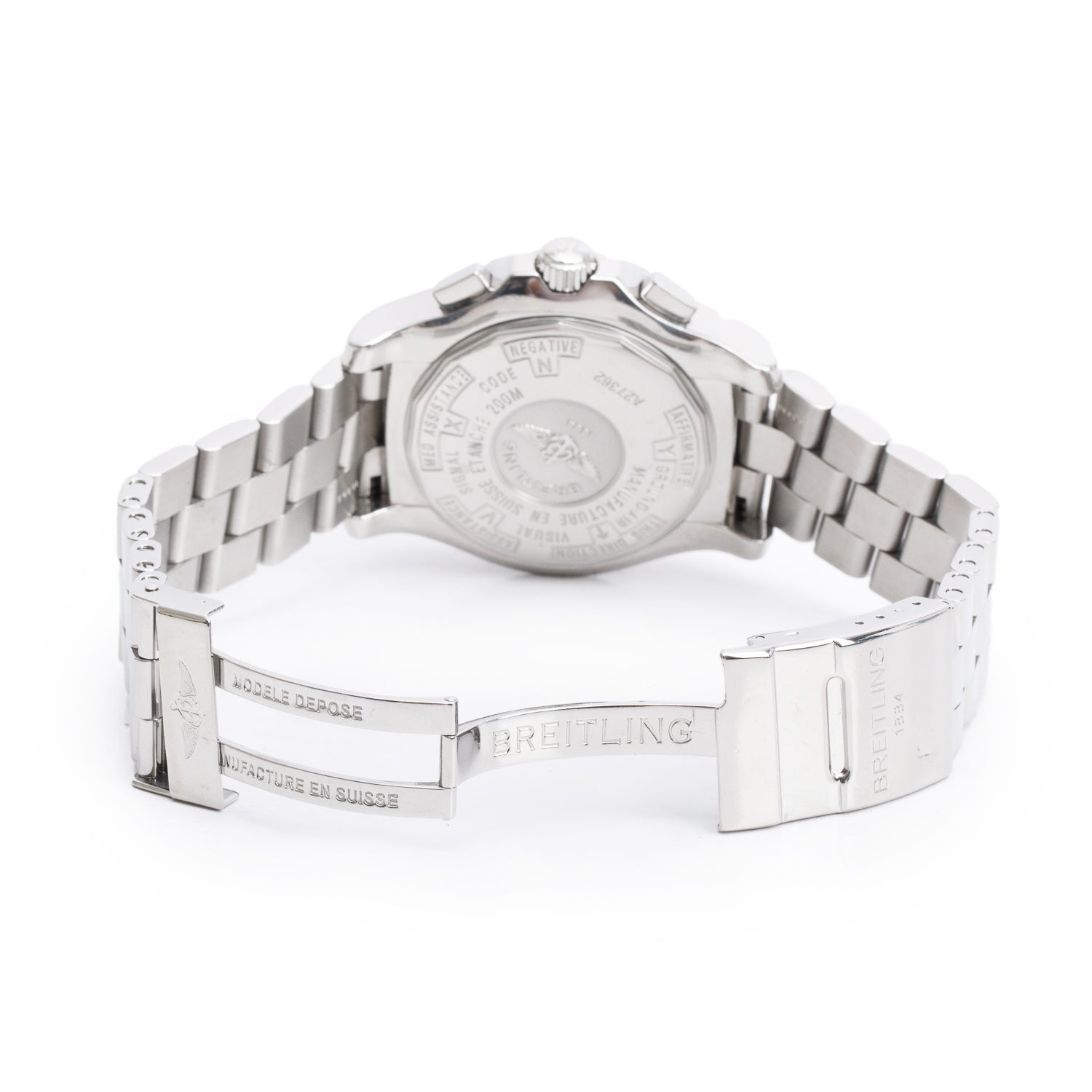 Breitling Stainless Steel Professional Skyracer 43.5 MM Chronograph Automatic Watch Grey Dial A17362 w/ Box & Receipt