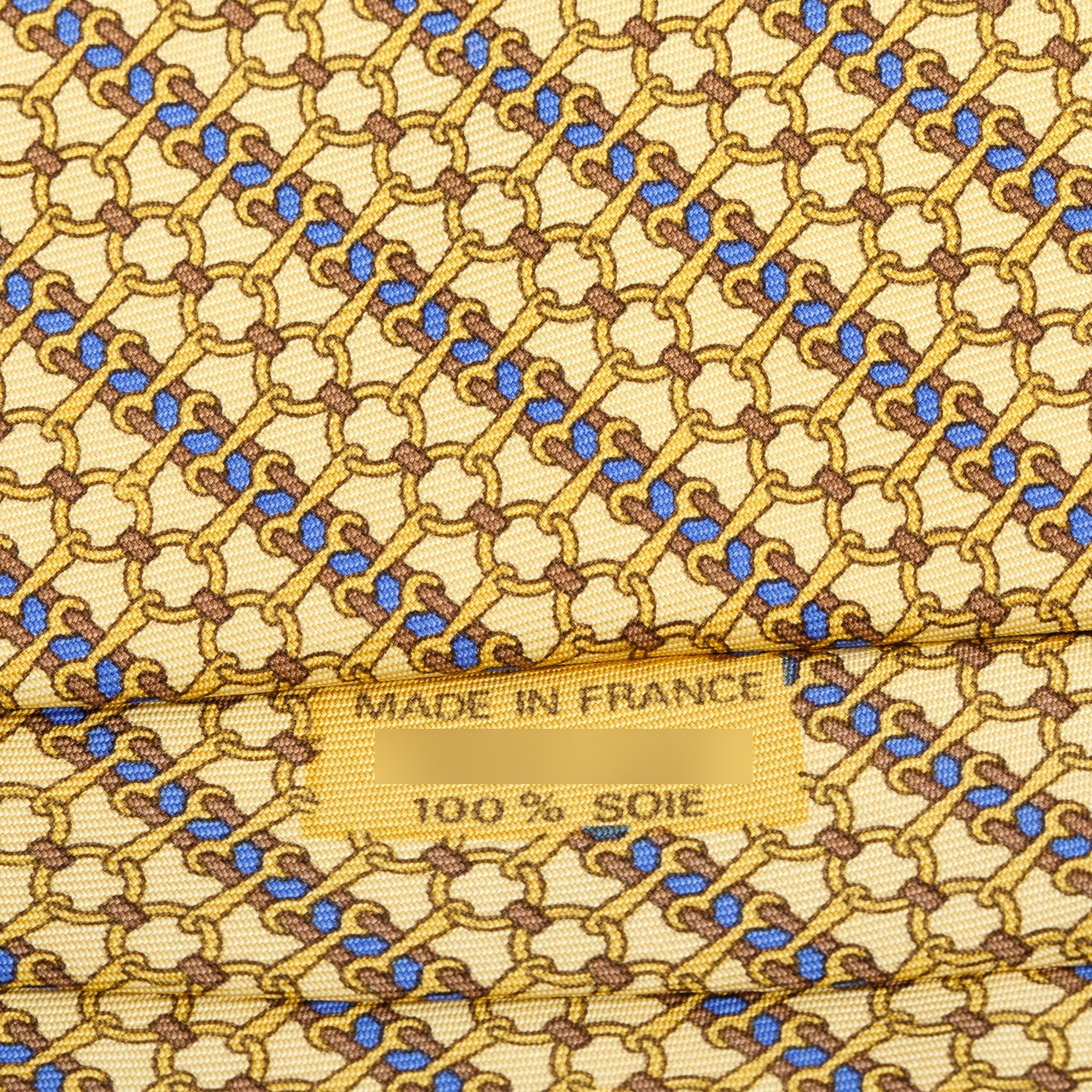 Hermes Yellow 7200 UA Printed Silk Tie