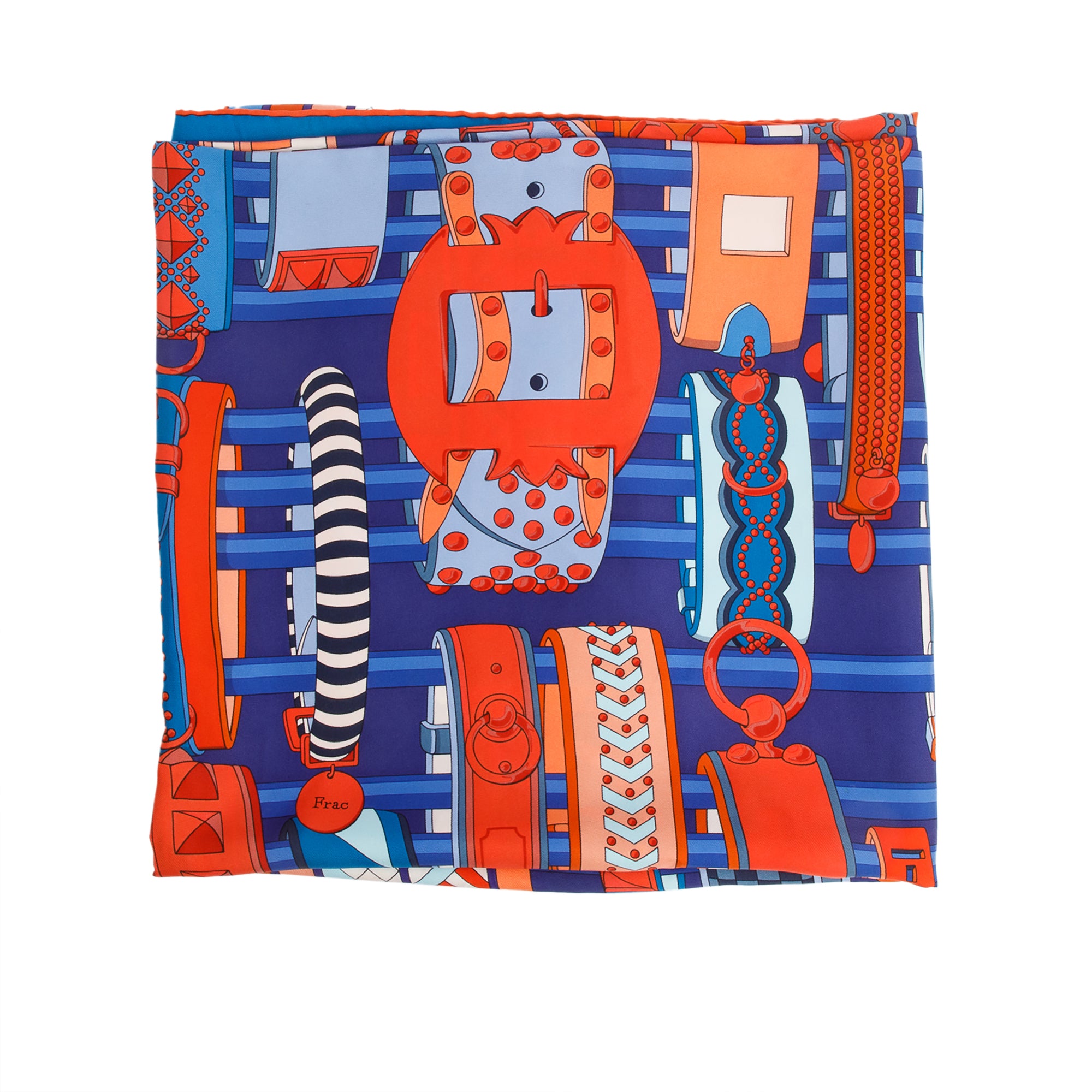 Hermes 'Colliers de Chiens' Silk Scarf 140 w/ Box