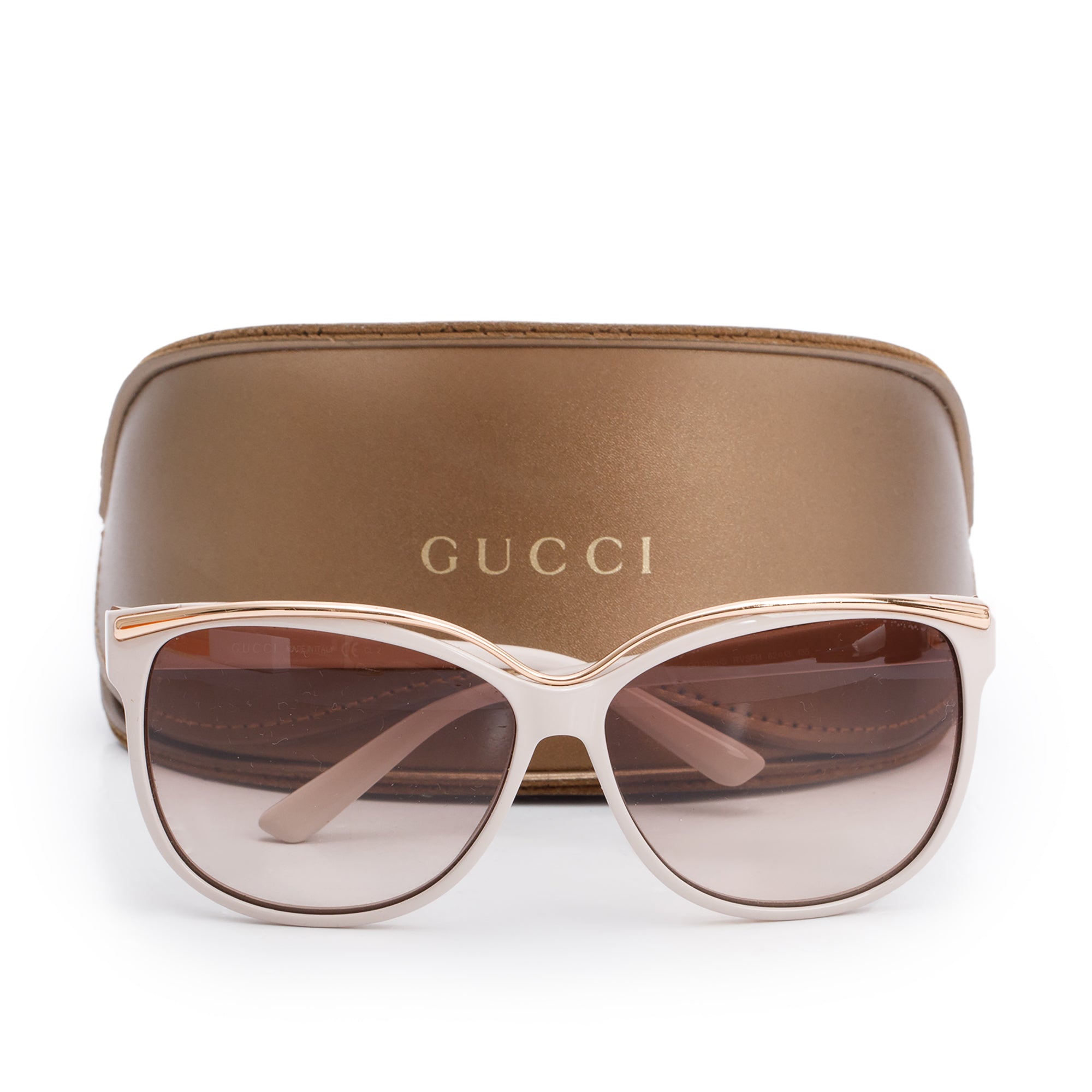Gucci GG13155/S Pink Acetate Interlocking G Accent Oversize Square Sunglasses w/ Case