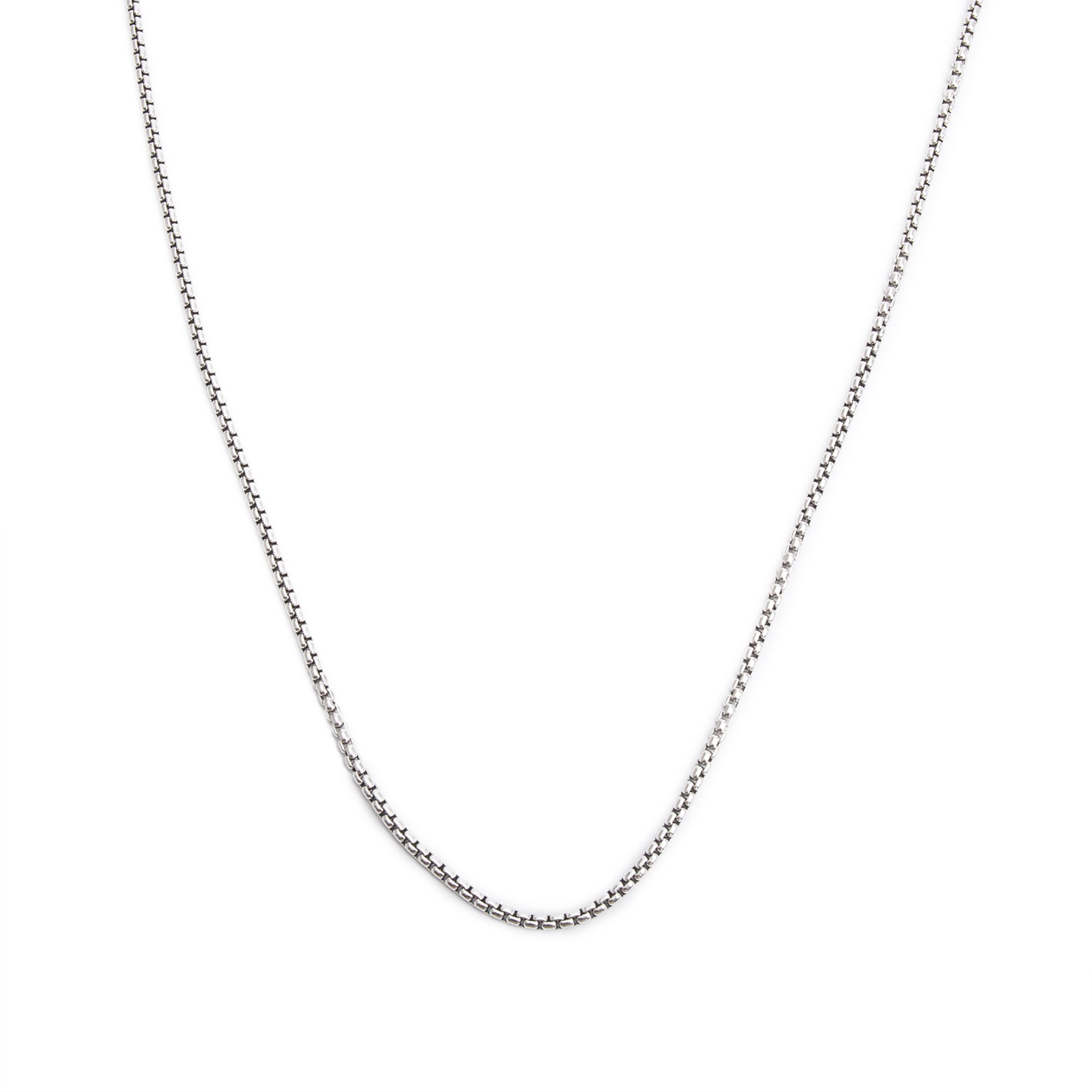 David Yurman Sterling Silver & 14k Yellow Gold 3.6 MM Box Chain Necklace, 72"