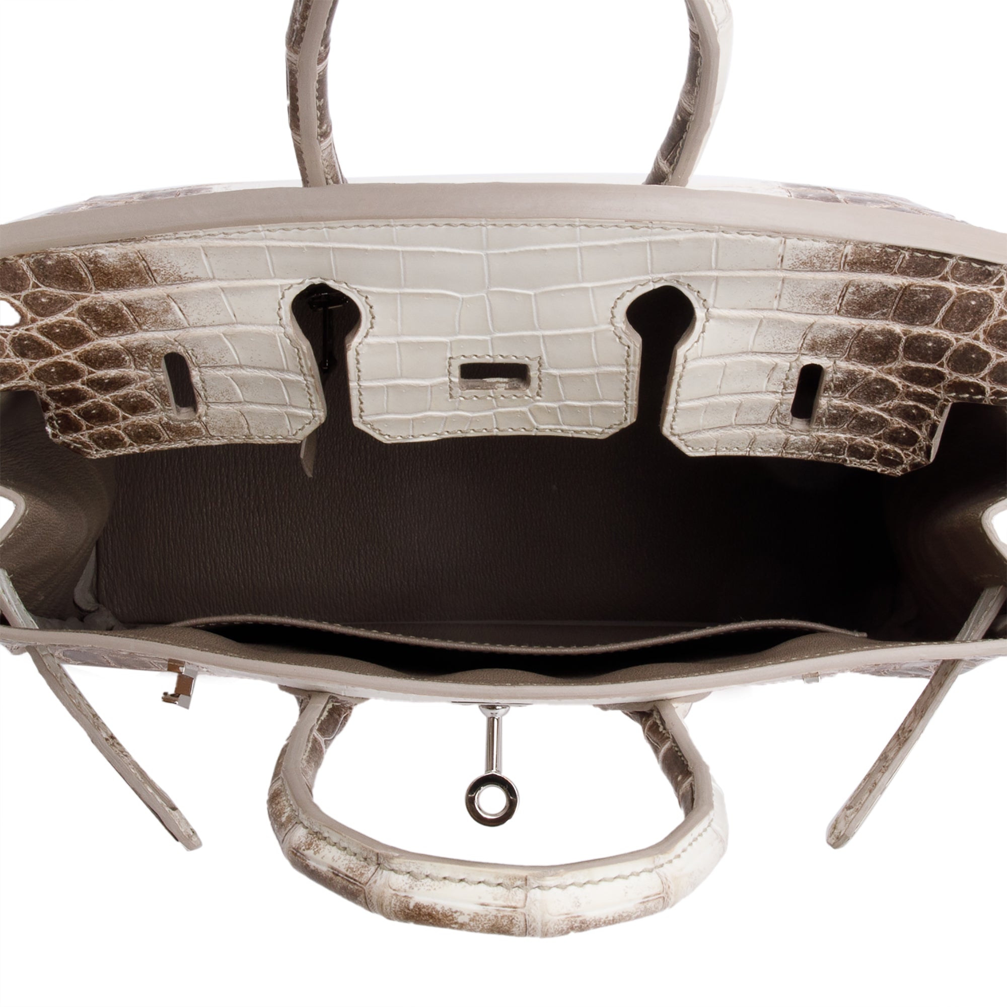 Hermes 2020 Blanc Crocodile Niloticus Himalaya Birkin 25 w/ Box