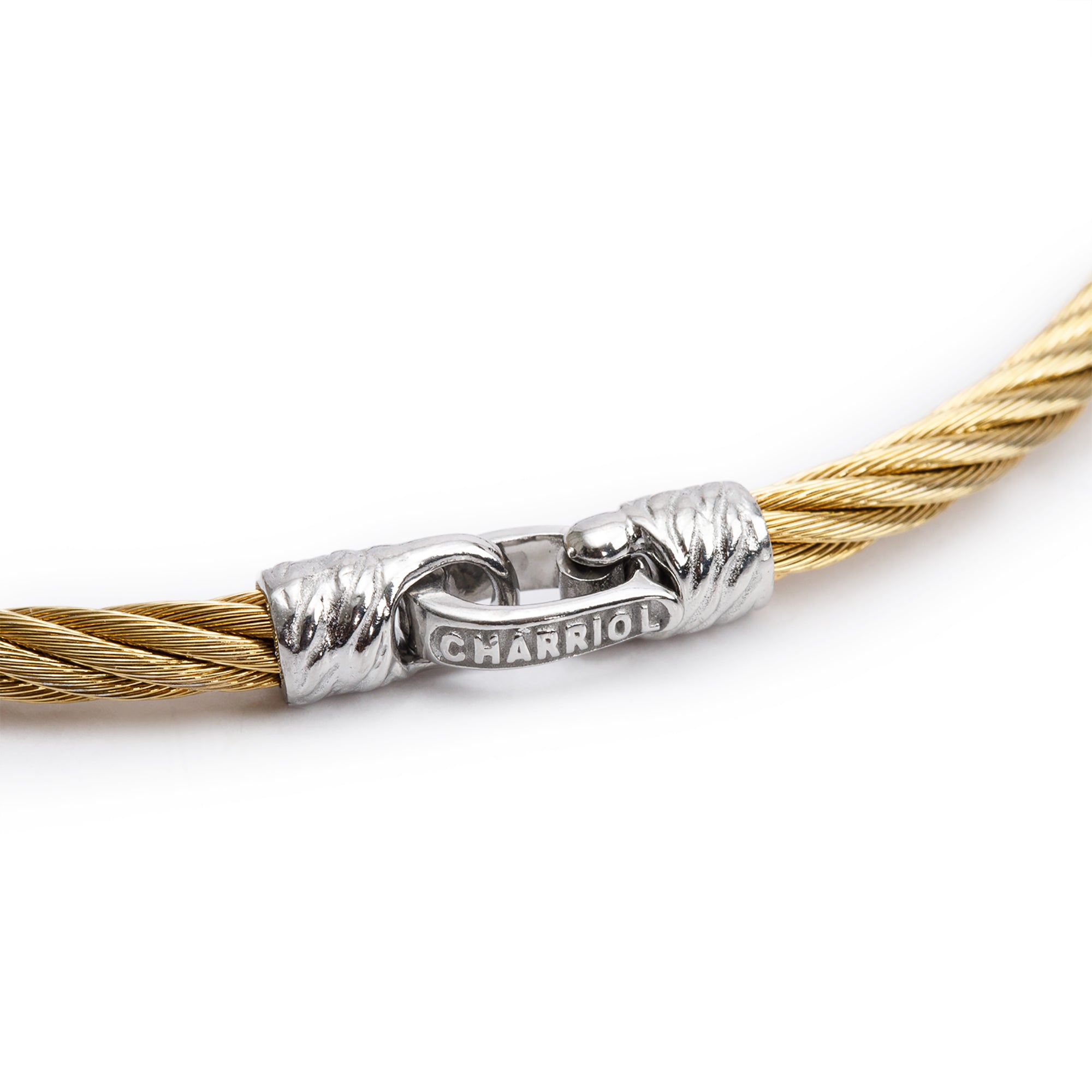 Charriol 18k White Gold & Yellow PVD Stainless Steel Diamond Station Bracelet