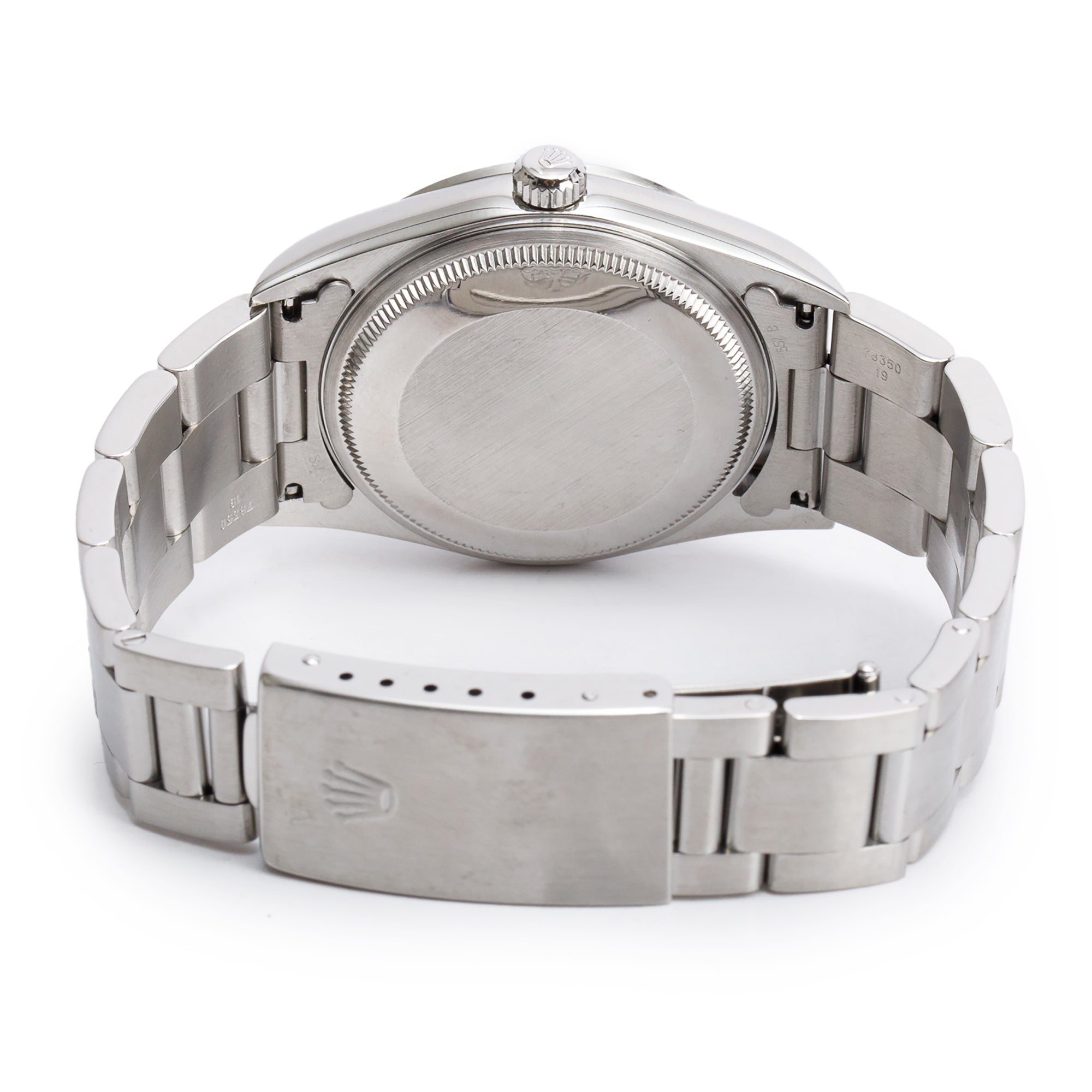 Rolex Stainless Steel Oyster Perpetual Air King 34 MM Automatic Watch Salmon Dial 14000 w/ Box