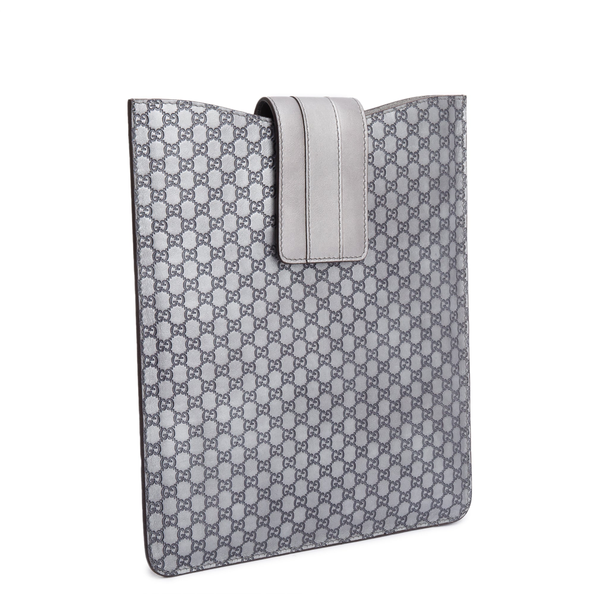 Gucci Grey Microguccissima Leather Ipad Case w/ Box