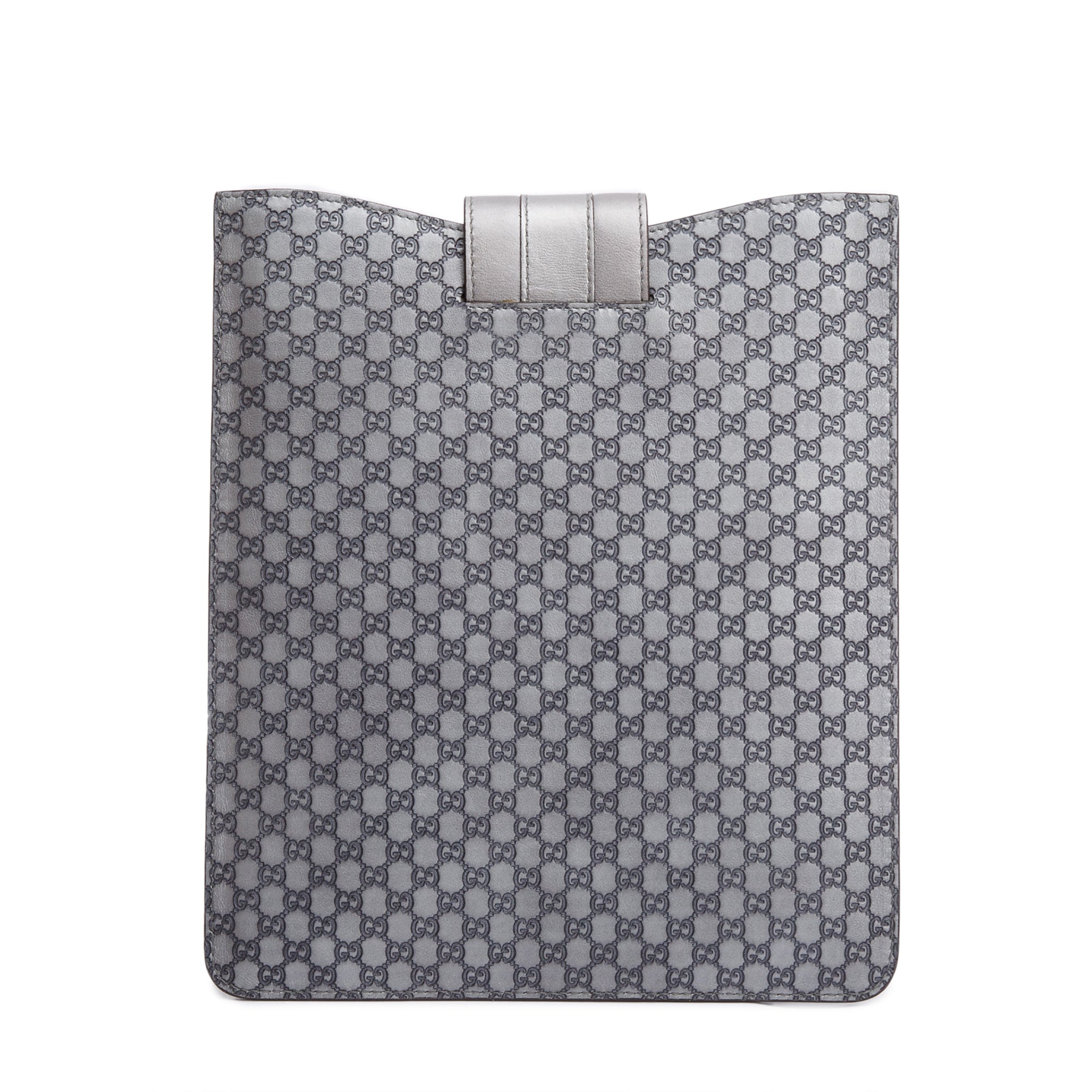 Gucci Grey Microguccissima Leather Ipad Case w/ Box