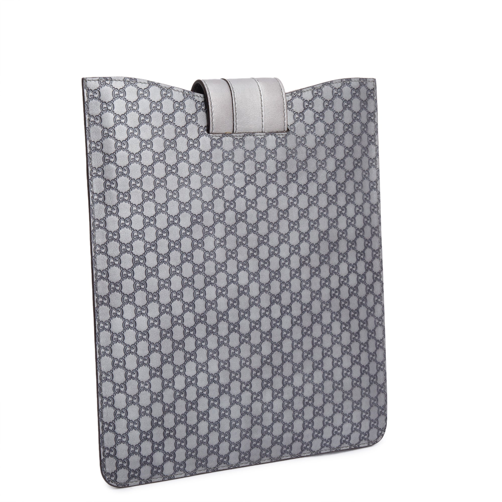 Gucci Grey Microguccissima Leather Ipad Case w/ Box