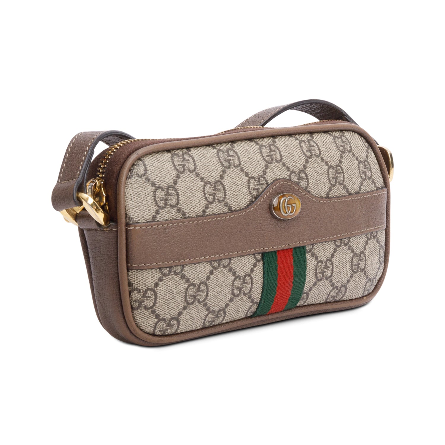 Gucci Beige GG Supreme Ophidia Mini w/ Box