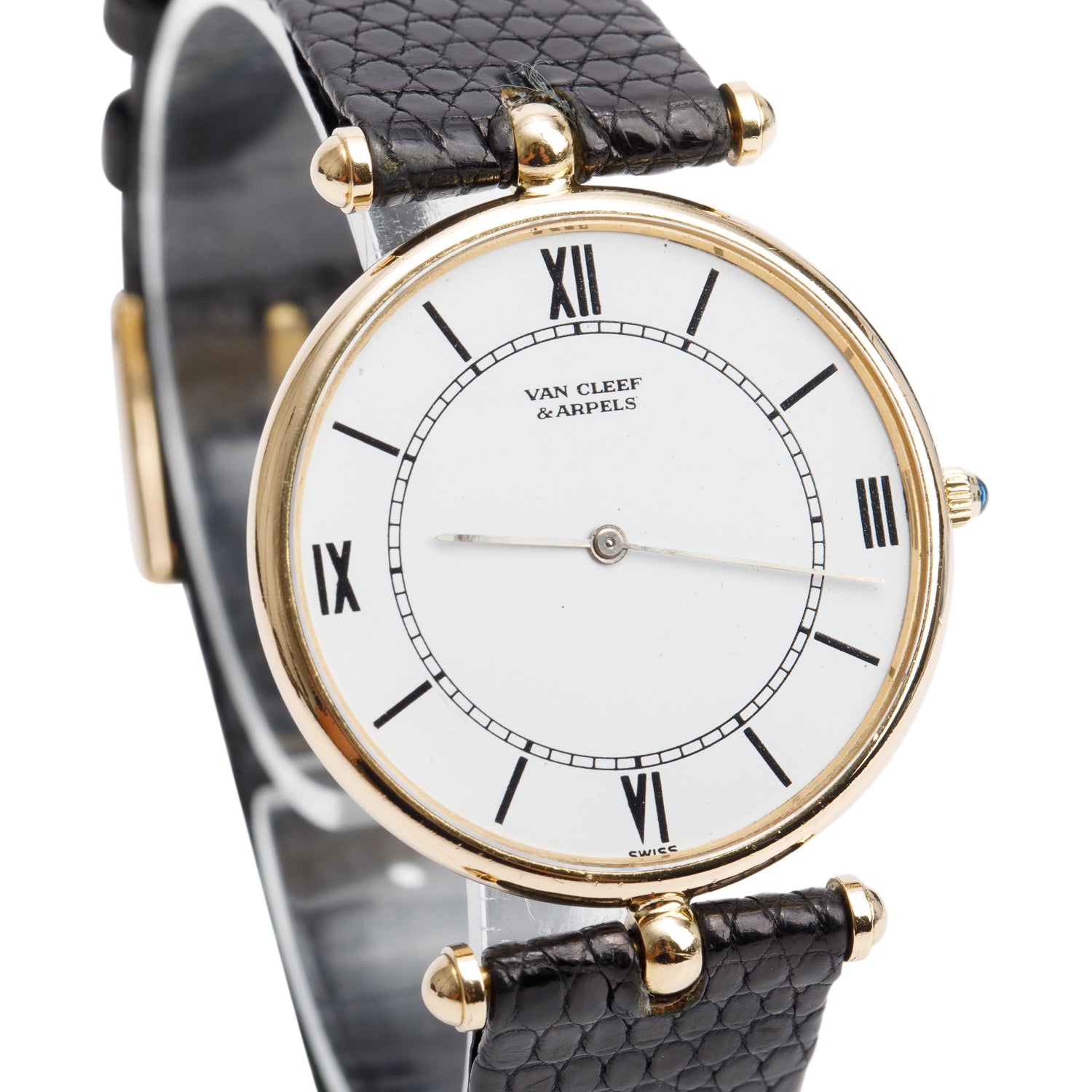 Van Cleef & Arpels Vintage 18k Yellow Gold 30 MM Manual Watch 9065