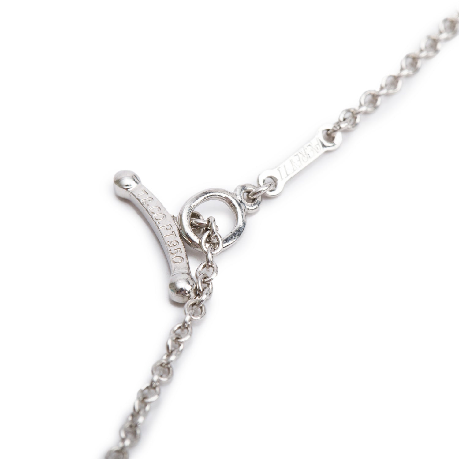 Tiffany & Co. Elsa Peretti Platinum Diamonds by the Yard Sprinkle Necklace w/ Box