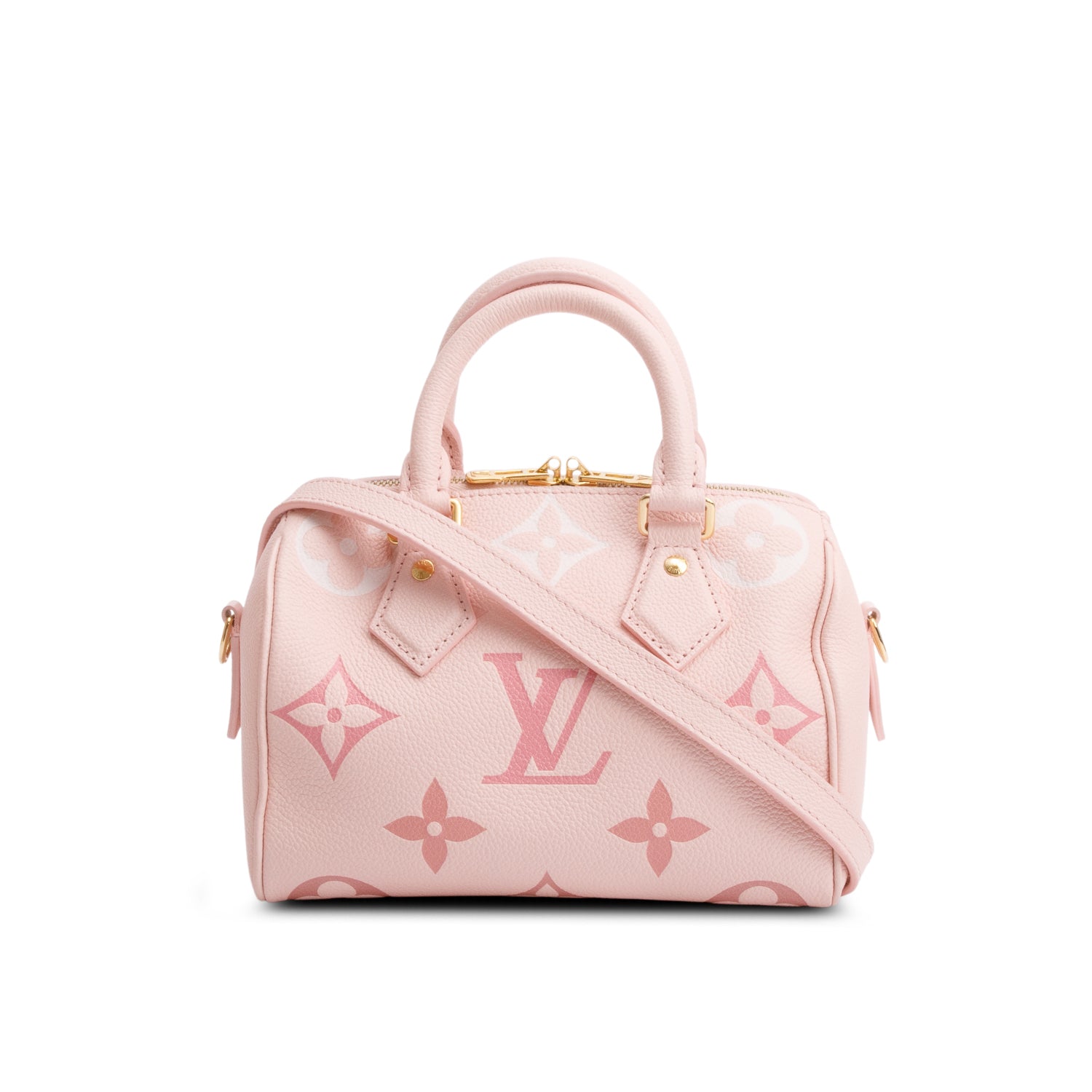 Louis Vuitton 2023 Monogram Giant Empreinte Leather Speedy Bandouliere 20 w/ Strap, Box & Receipt