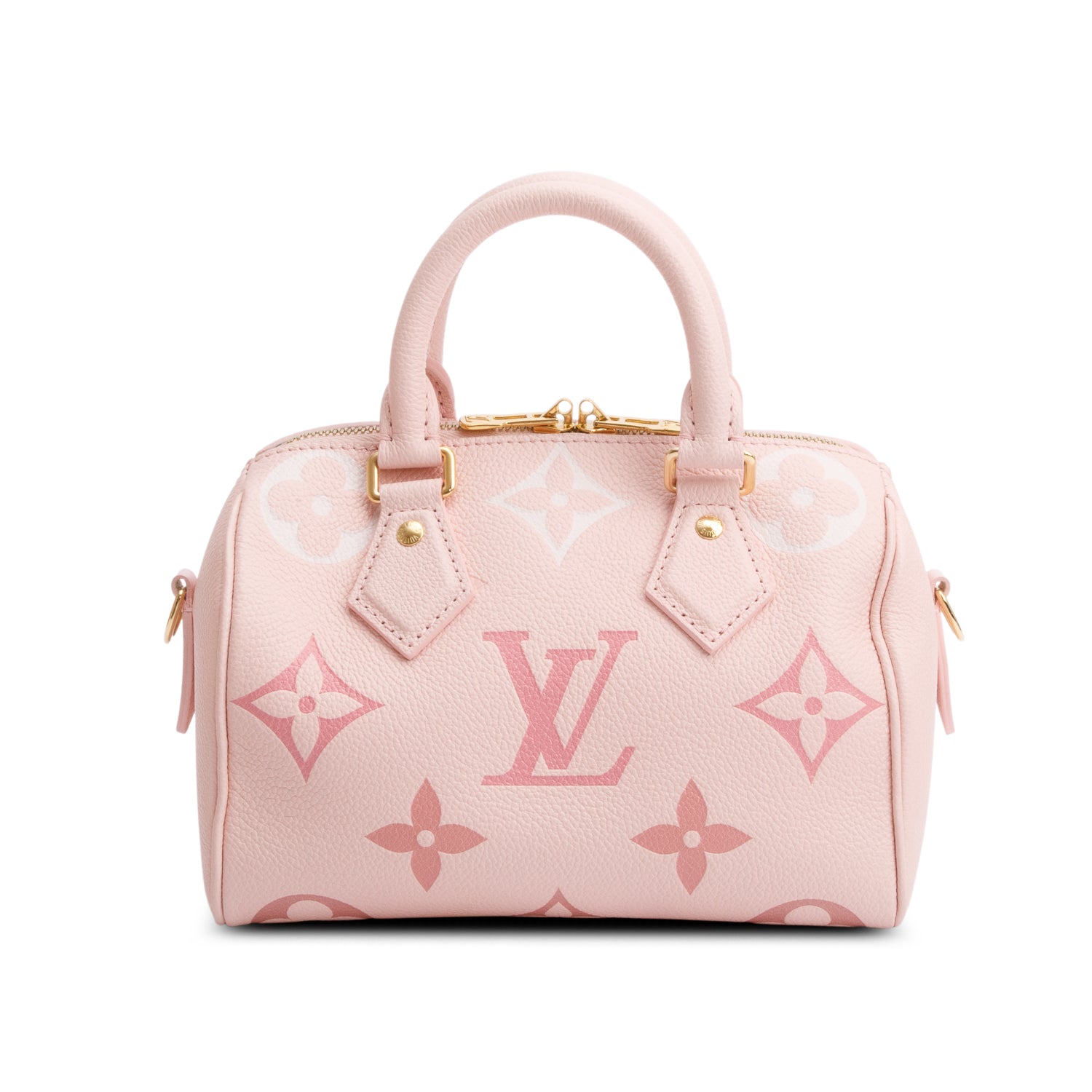 Louis Vuitton 2023 Monogram Giant Empreinte Leather Speedy Bandouliere 20 w/ Strap, Box & Receipt