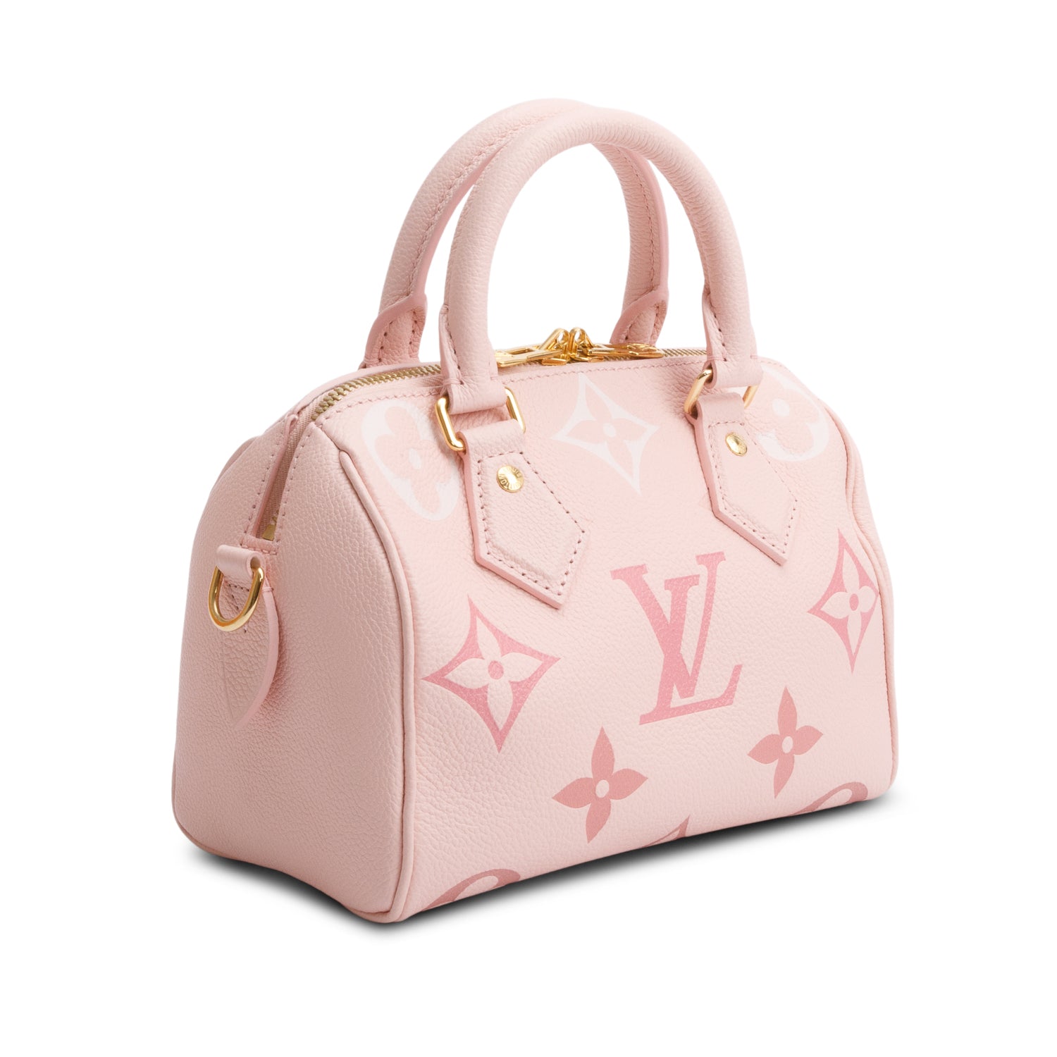 Louis Vuitton 2023 Monogram Giant Empreinte Leather Speedy Bandouliere 20 w/ Strap, Box & Receipt