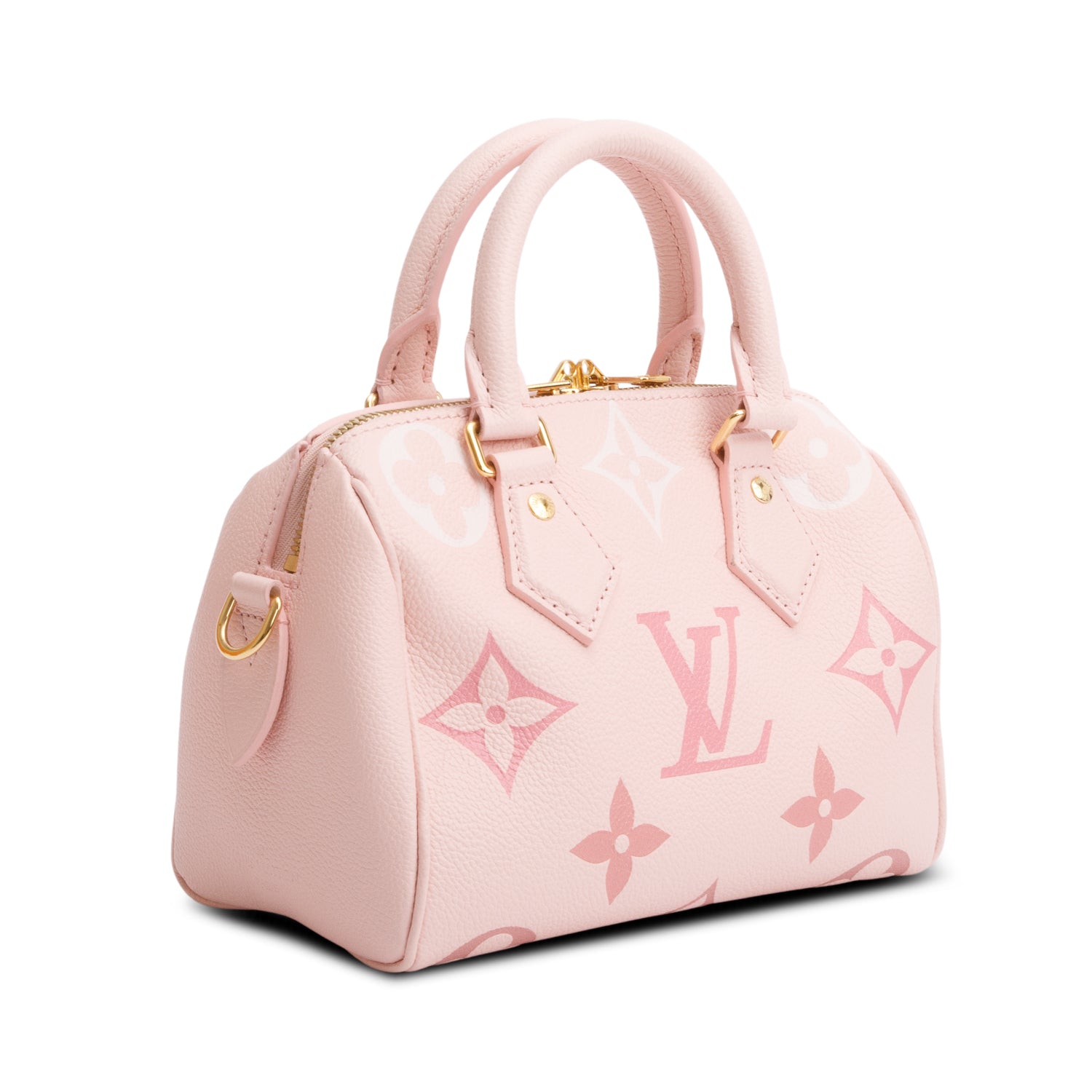 Louis Vuitton 2023 Monogram Giant Empreinte Leather Speedy Bandouliere 20 w/ Strap, Box & Receipt