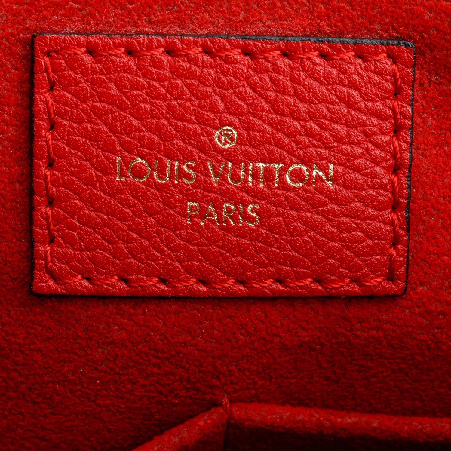 Louis Vuitton Monogram Red Leather Trim Surene MM w/ Box
