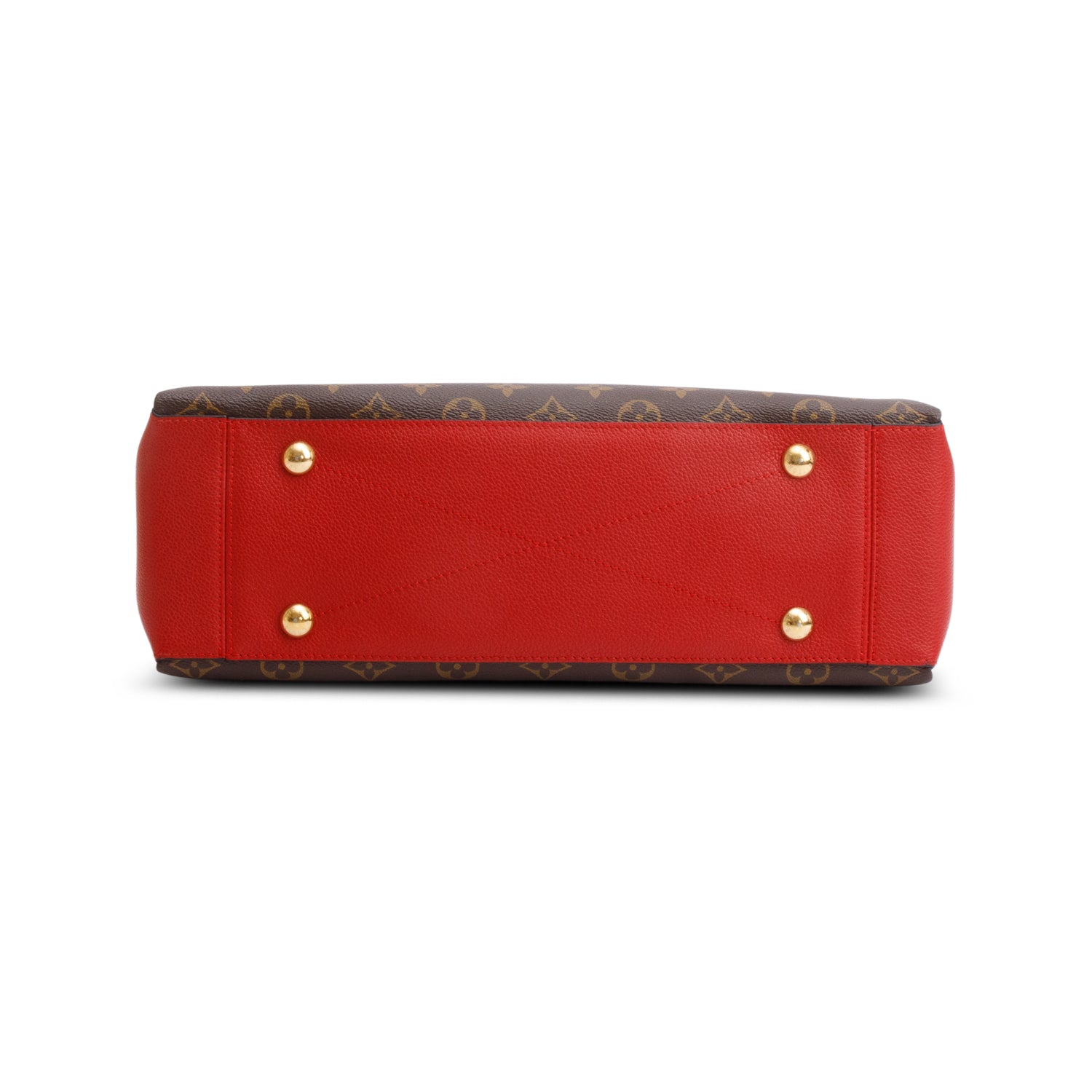 Louis Vuitton Monogram Red Leather Trim Surene MM w/ Box