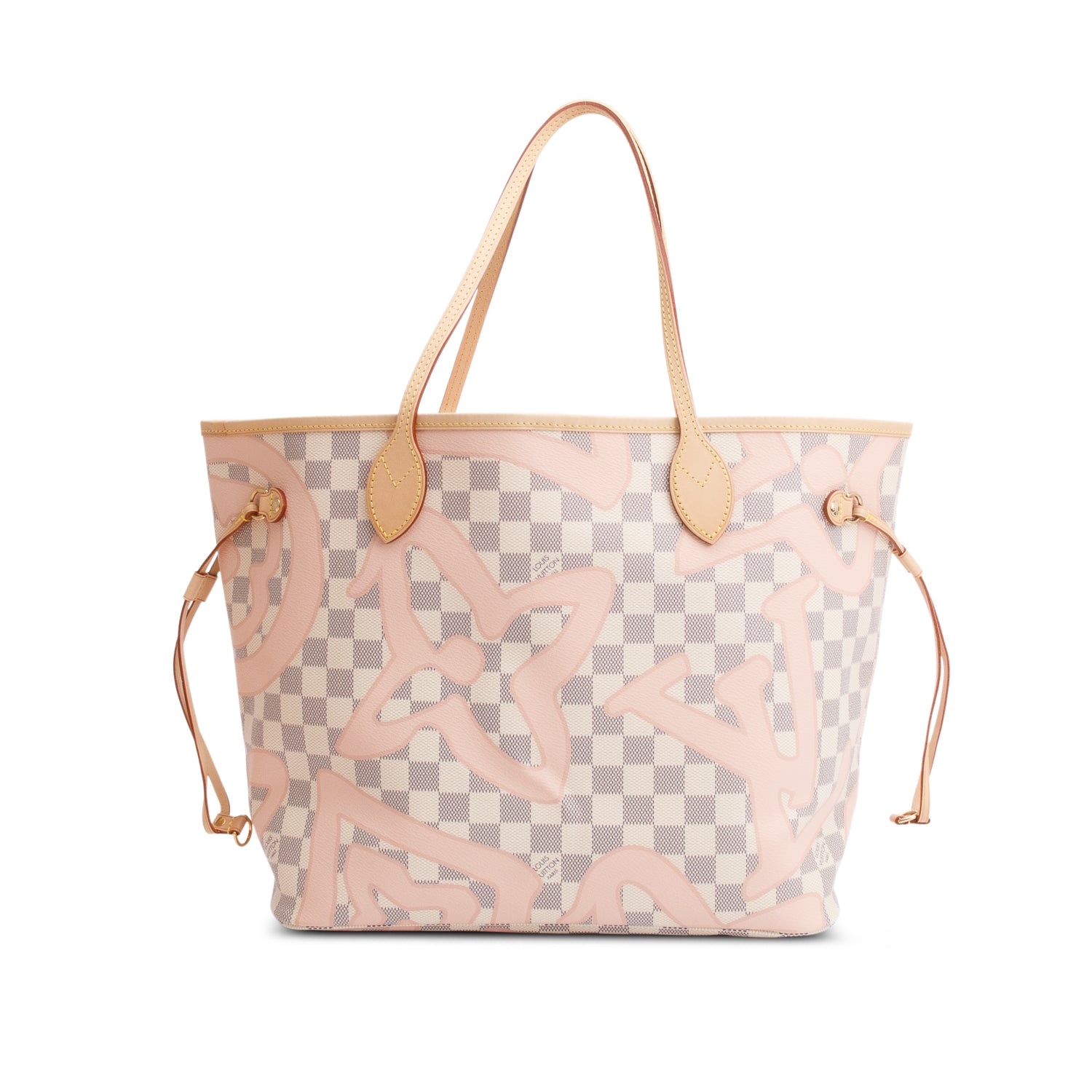 Louis Vuitton Damier Azur Tahitienne Neverfull MM w/ Pouch & Box