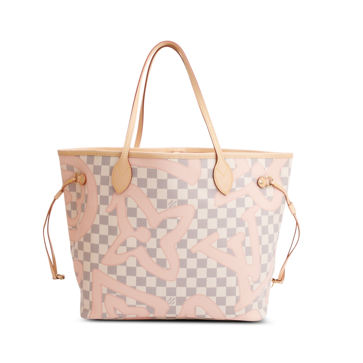 Louis Vuitton Damier Azur Tahitienne Neverfull MM w/ Pouch & Box