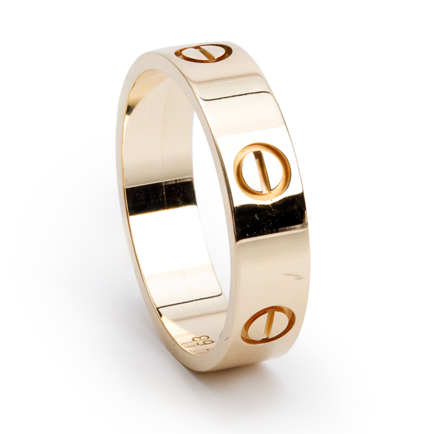 Cartier 18k Yellow Gold 5.5 MM Love Ring, Size 63 10.5 w/ Box & Certificate