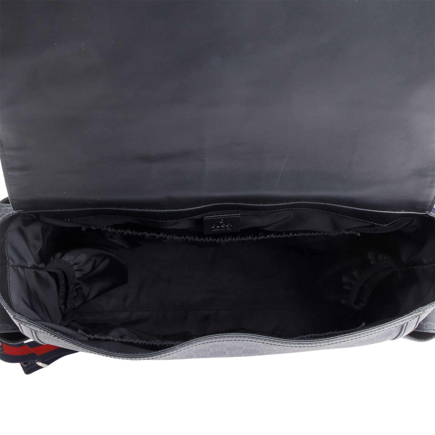 Gucci Black GG Supreme Diaper Bag