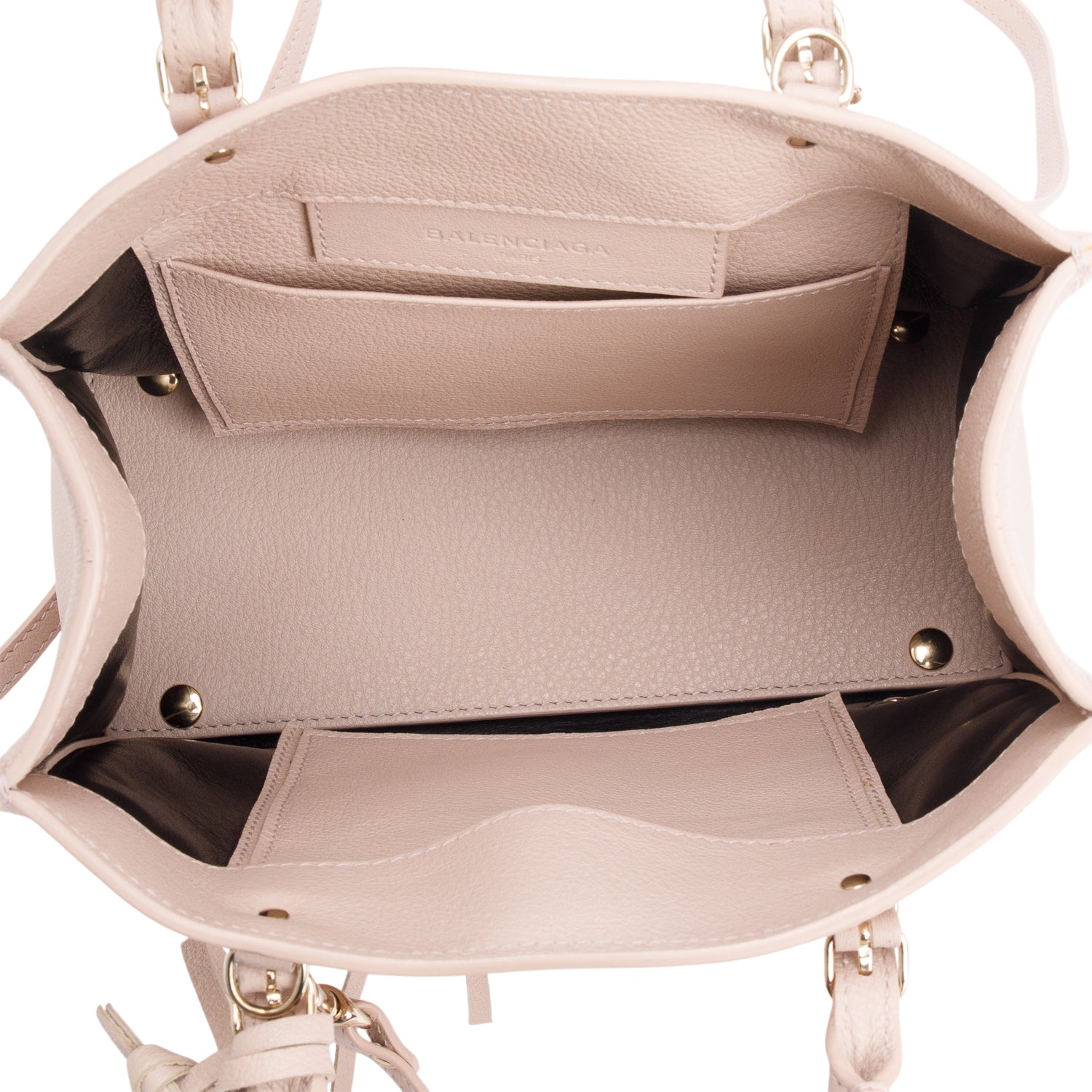 Balenciaga Pink Calfskin Leather Papier A4 Mini Tote w/ Strap