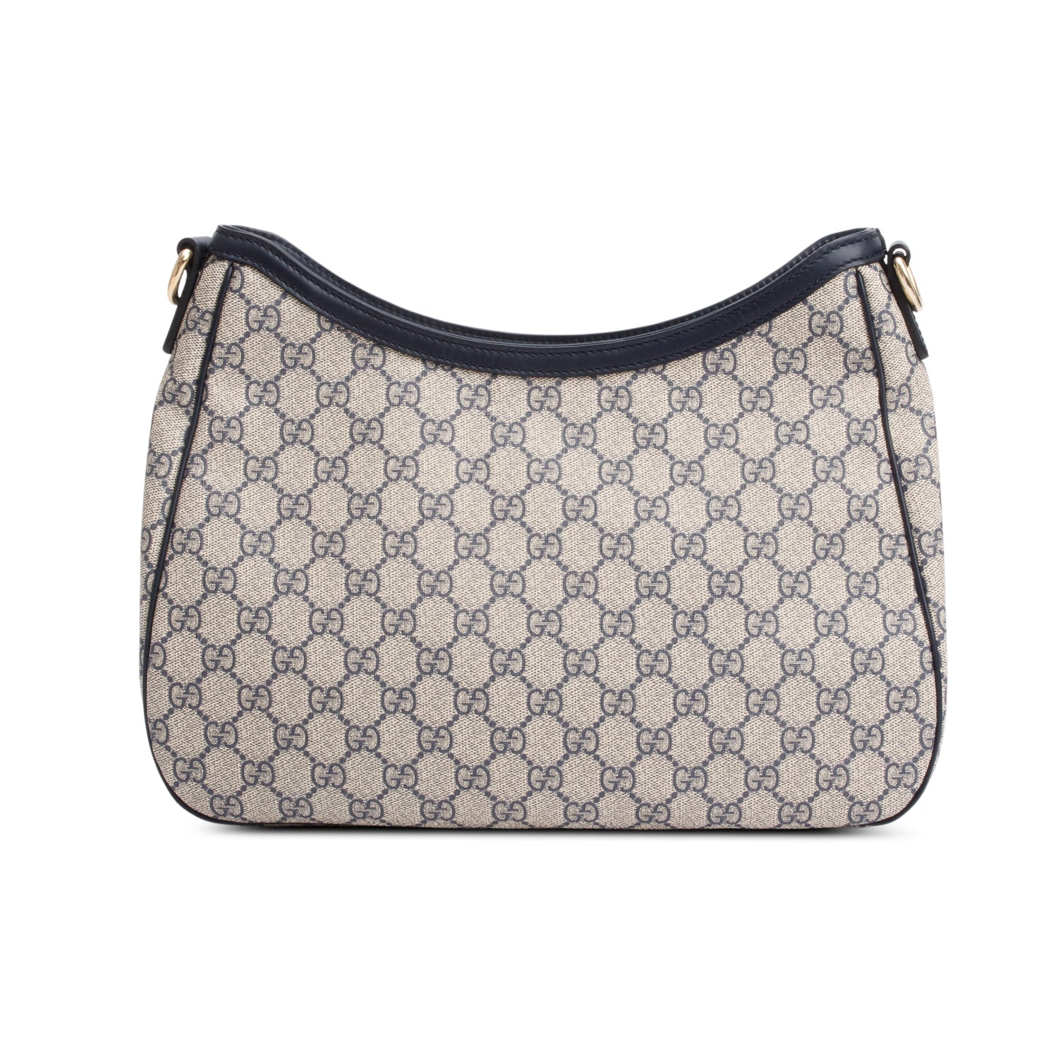 Gucci Navy GG Supreme Web Sherry Medium Shoulder Bag