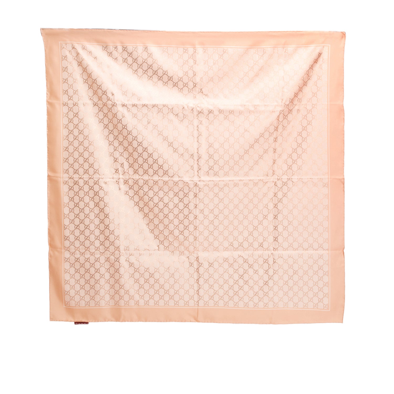 Gucci Pink GG Print Silk Scarf w/ Box & Receipt
