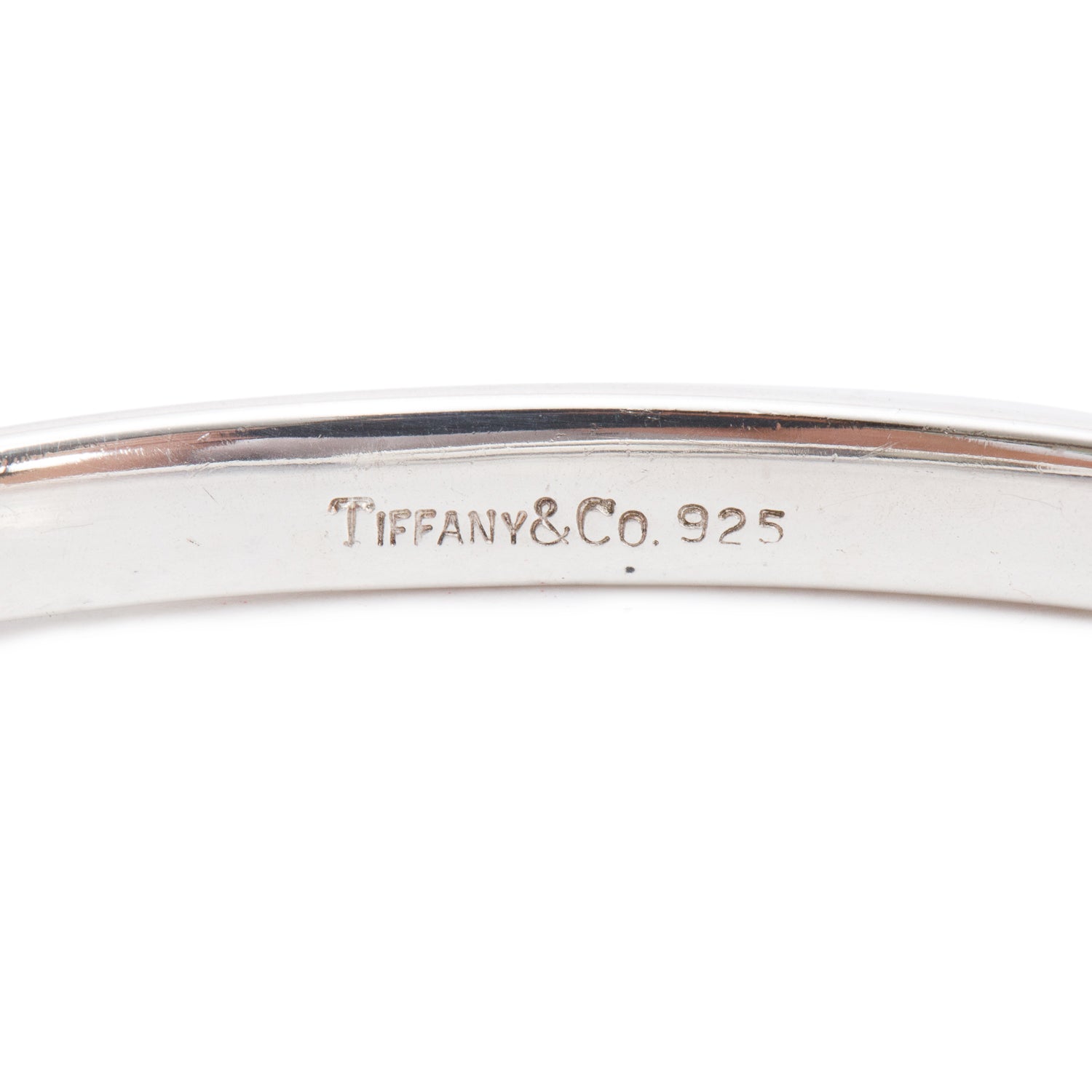 Tiffany & Co. Vintage Sterling Silver Interlocking Loop Bangle Bracelet