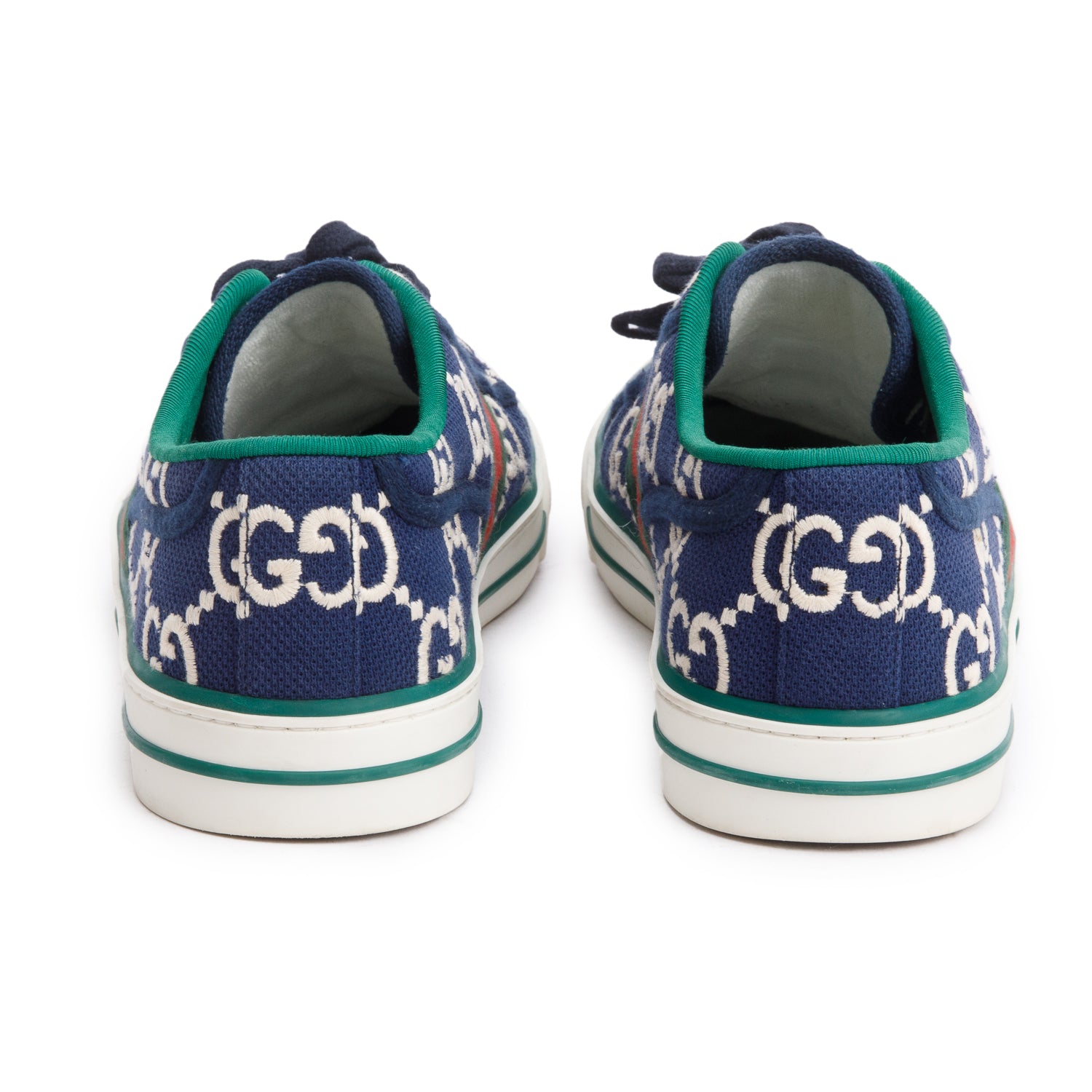 Gucci 'Ink Blue' GG Web Men's Tennis 1977 Sneakers, Mens Size 10.5
