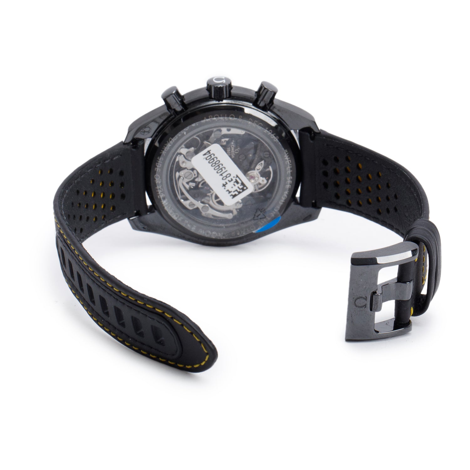 Omega 2024 Black Ceramic Apollo 8 Dark Side of the Moon 44.25 MM Manual Wind Watch w/ Box & Papers
