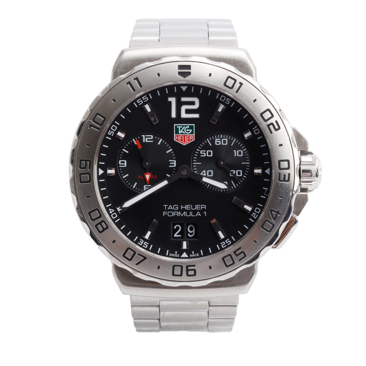 Tag Heuer Stainless Steel Formula 1 Date 41 MM Quartz Watch WAU111A