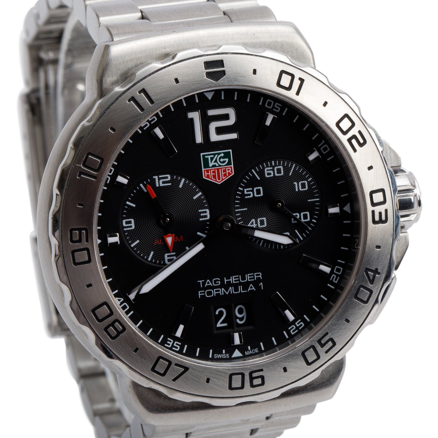 Tag Heuer Stainless Steel Formula 1 Date 41 MM Quartz Watch WAU111A
