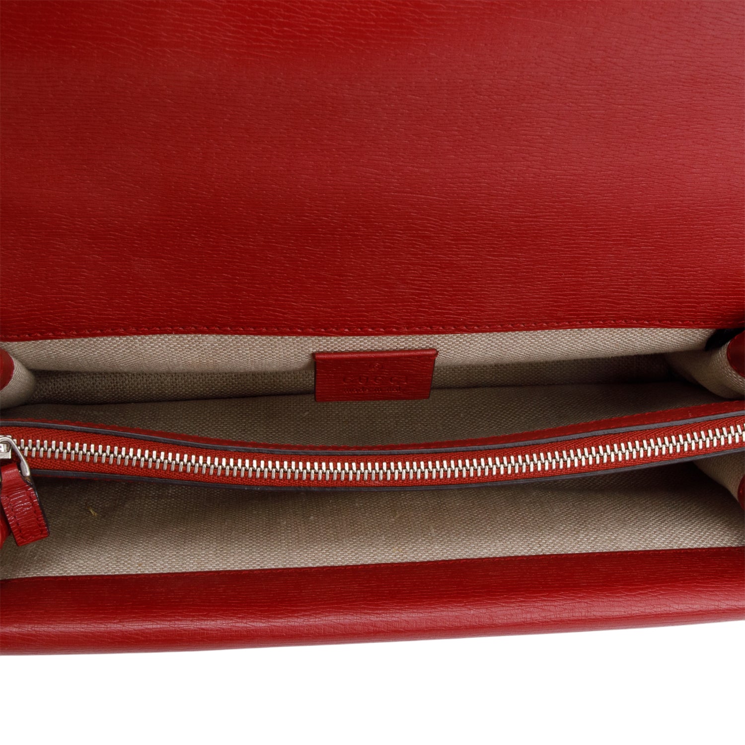 Gucci Red Floral Print Calfskin Leather Small Dionysus Shoulder Bag