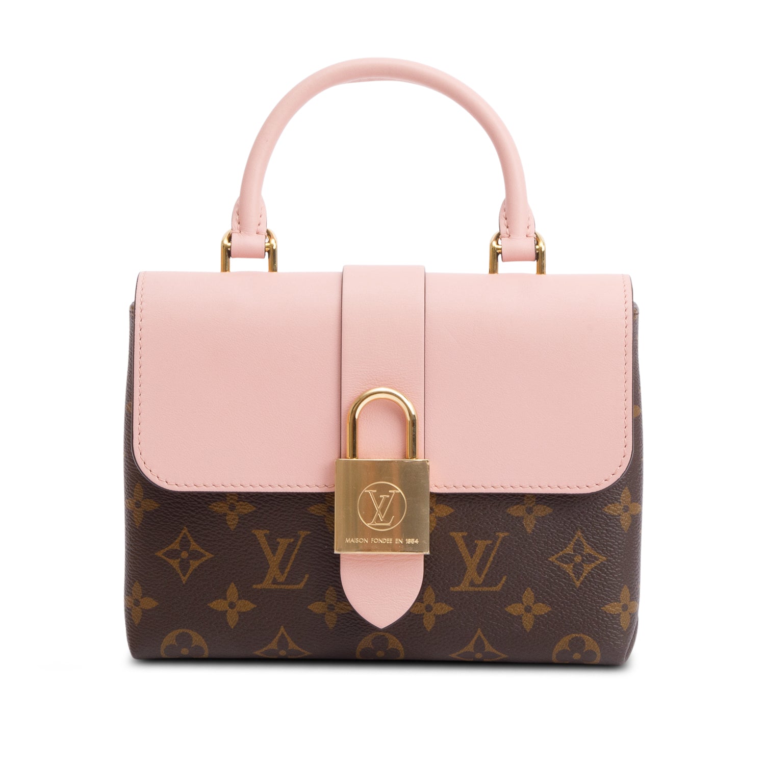 Louis Vuitton Monogram Pink Leather Locky BB w/ Strap, Box & Receipt