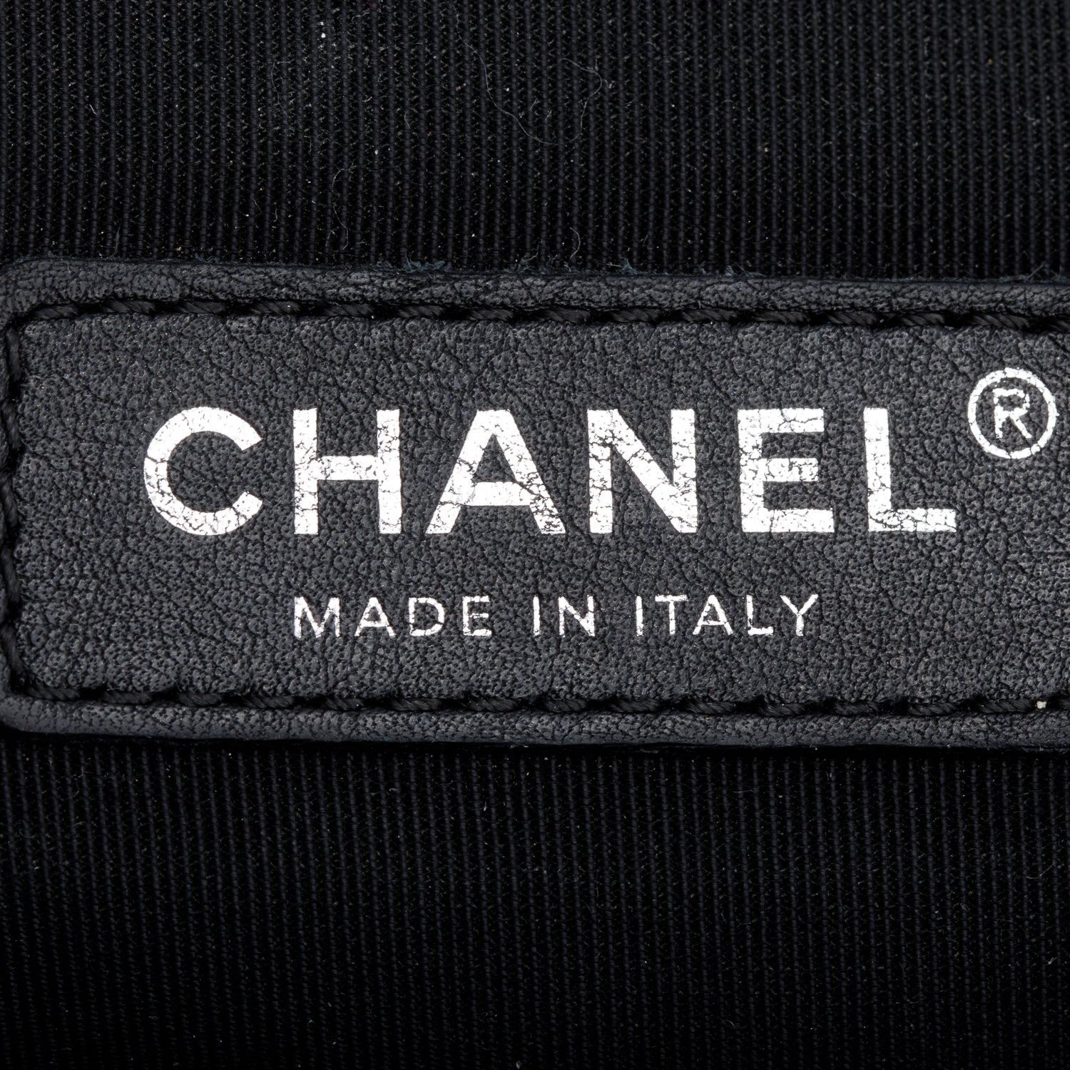 Chanel Black Chevron Quilted Lambskin Leather Large Boy Bag