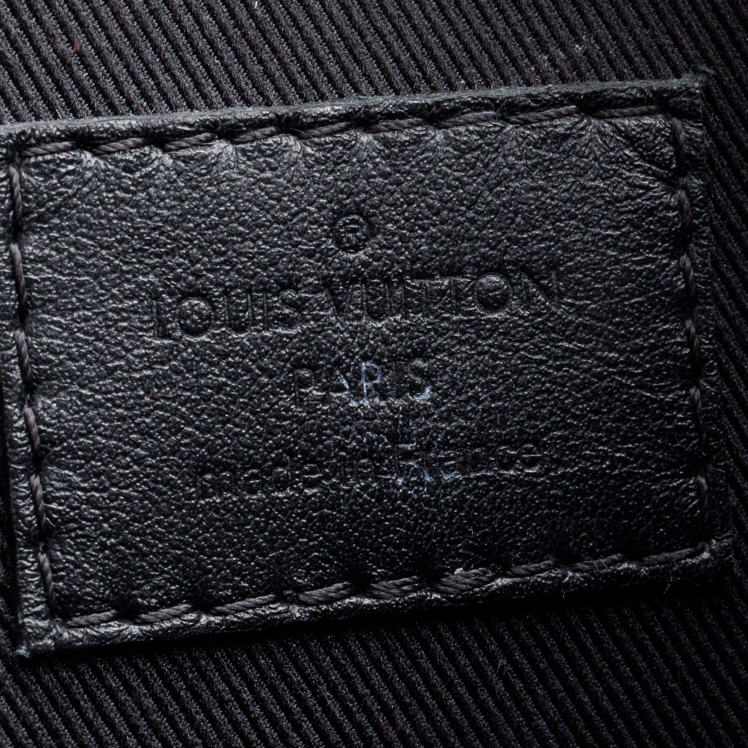 Louis Vuitton Black Monogram Embossed Taurillon Mini Soft Trunk Bag