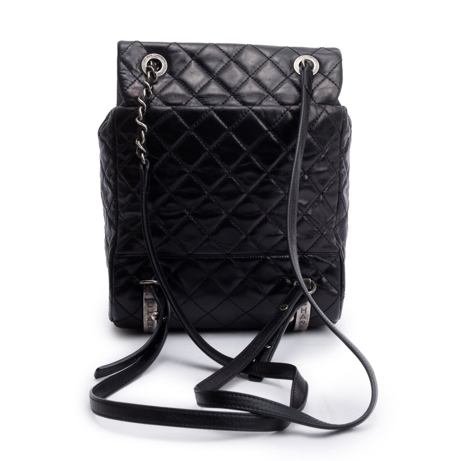 Chanel Black Quilted Calfskin Leather Small Salzburg Mountain Backpack