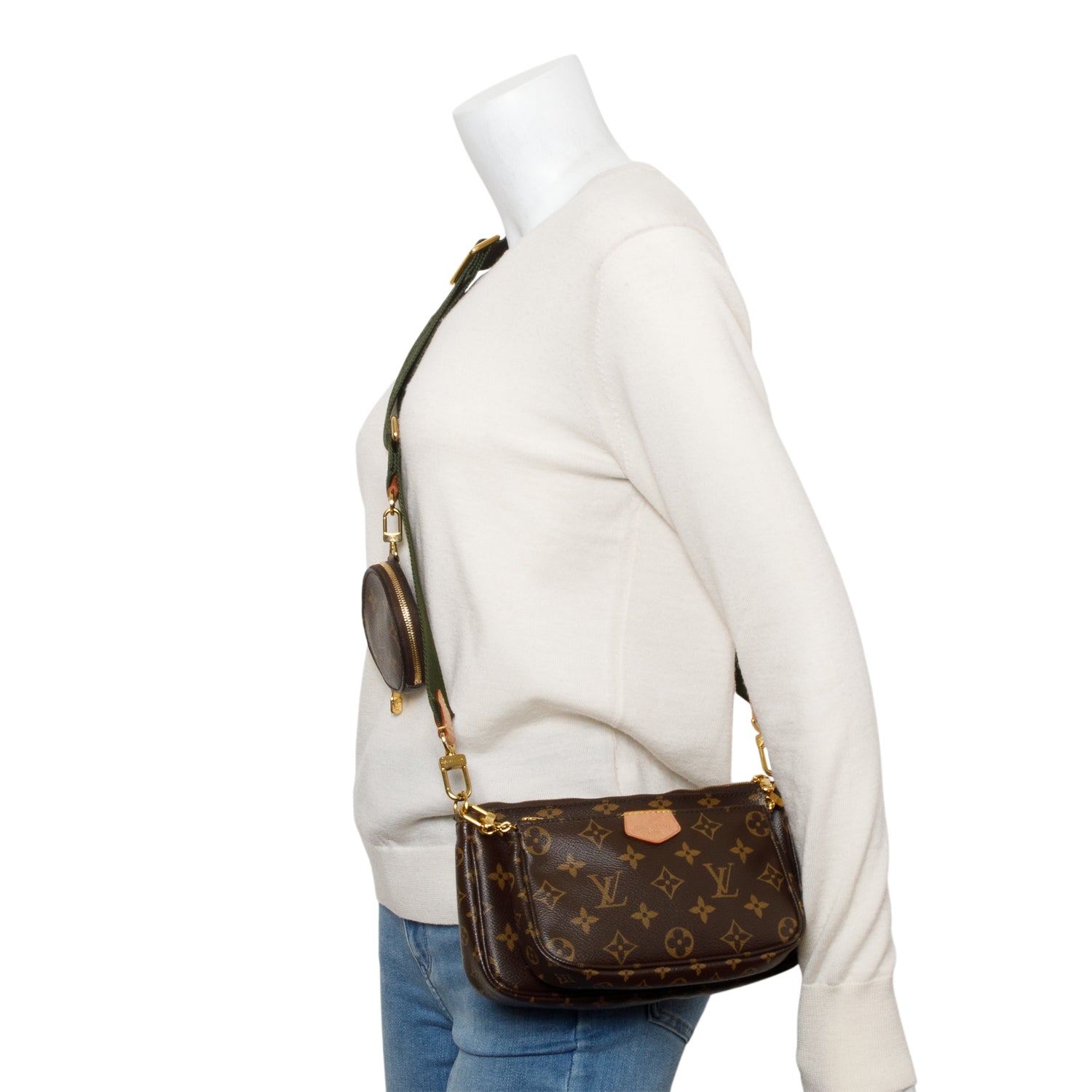 Louis Vuitton 2020 Monogram Khaki Multi-Pochette Accessoires w/ Box & Receipt
