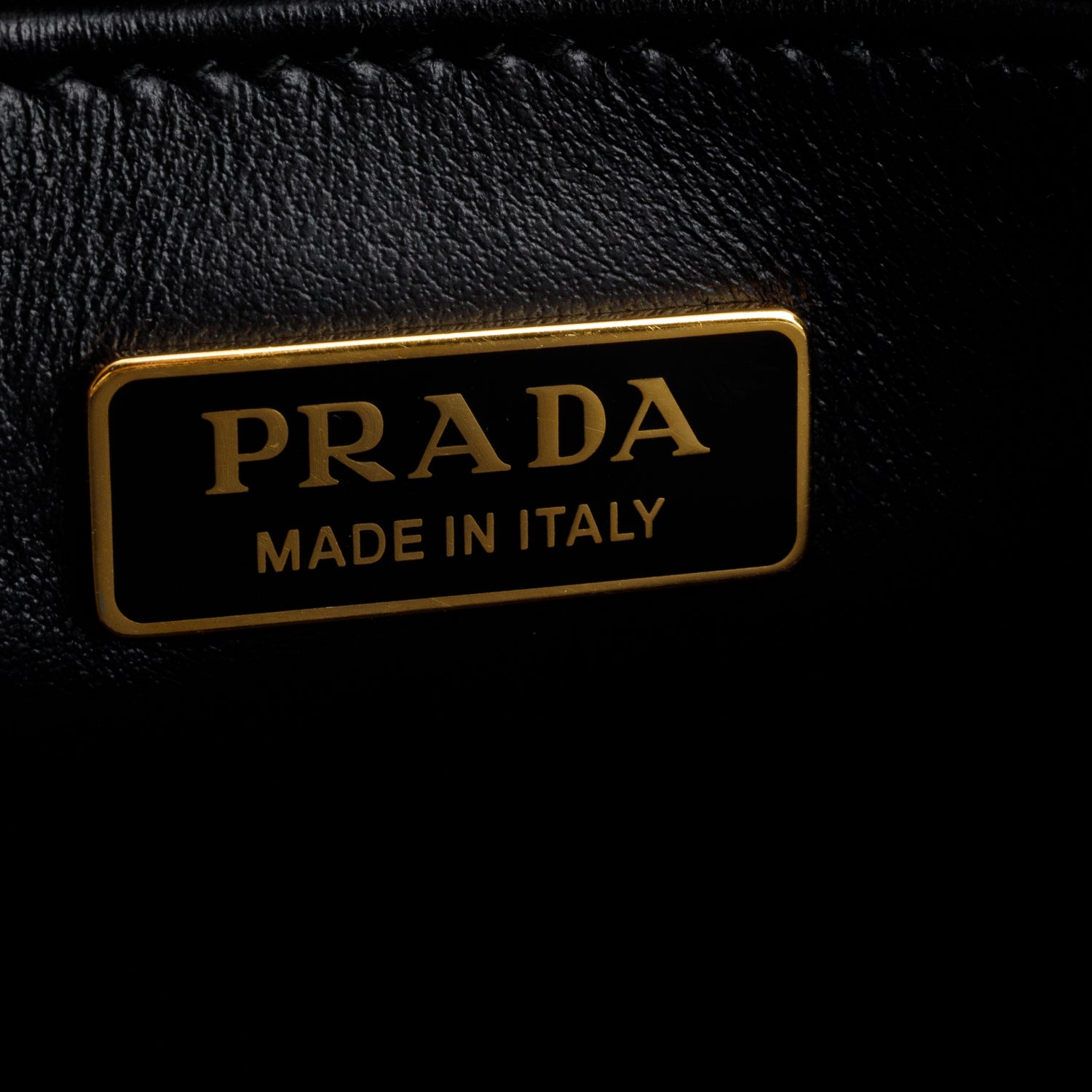 Prada Beige/Black Embroidered Fabric Mini Symbole Bag w/ Strap