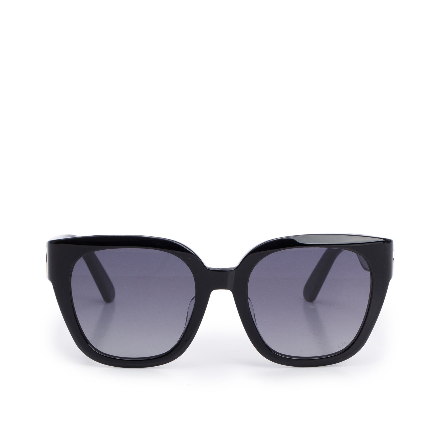 Christian Dior Black Acetate 30montaigne S10F Square Sunglasses