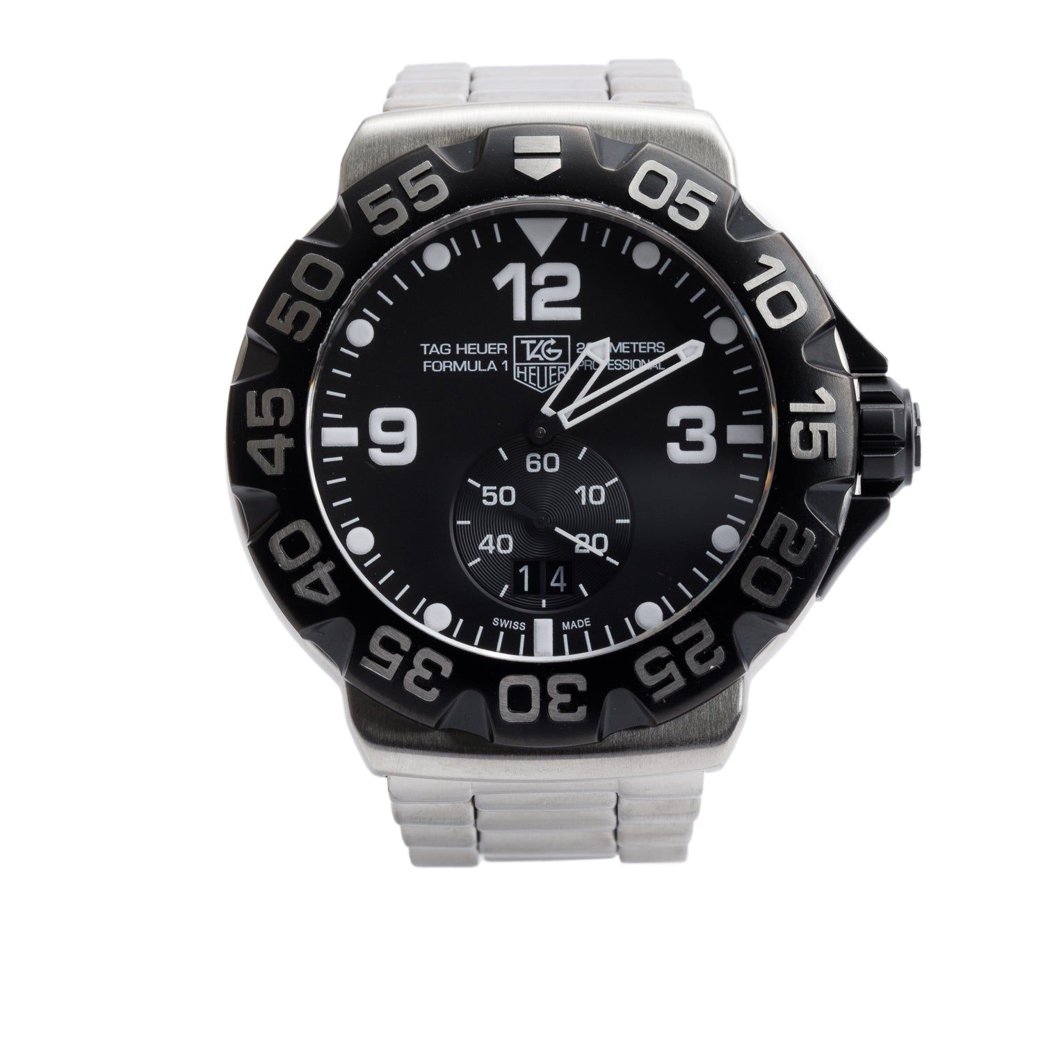 Tag Heuer Stainless Steel Formula 1 44 MM Quartz Watch WAH1010 w/ Box & Papers