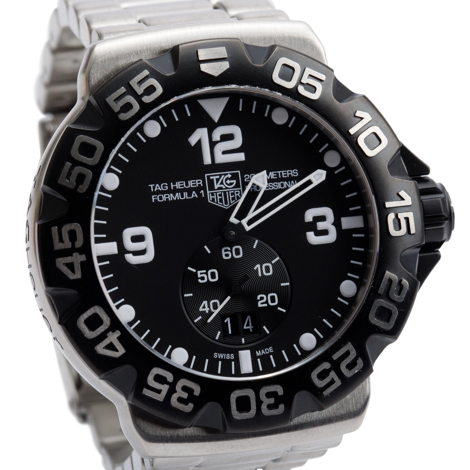 Tag Heuer Stainless Steel Formula 1 44 MM Quartz Watch WAH1010 w/ Box & Papers