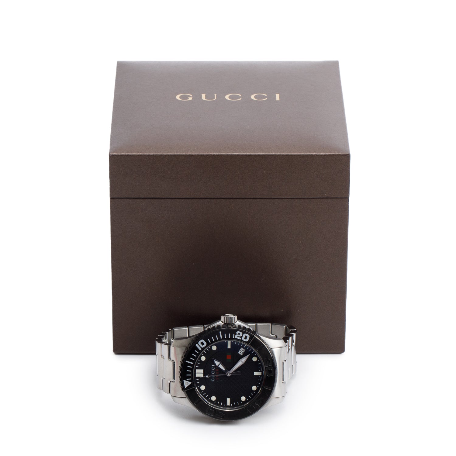 Gucci Stainless Steel G-Timeless Sport 44 MM Quartz Watch w/ Box & Papers YA126249
