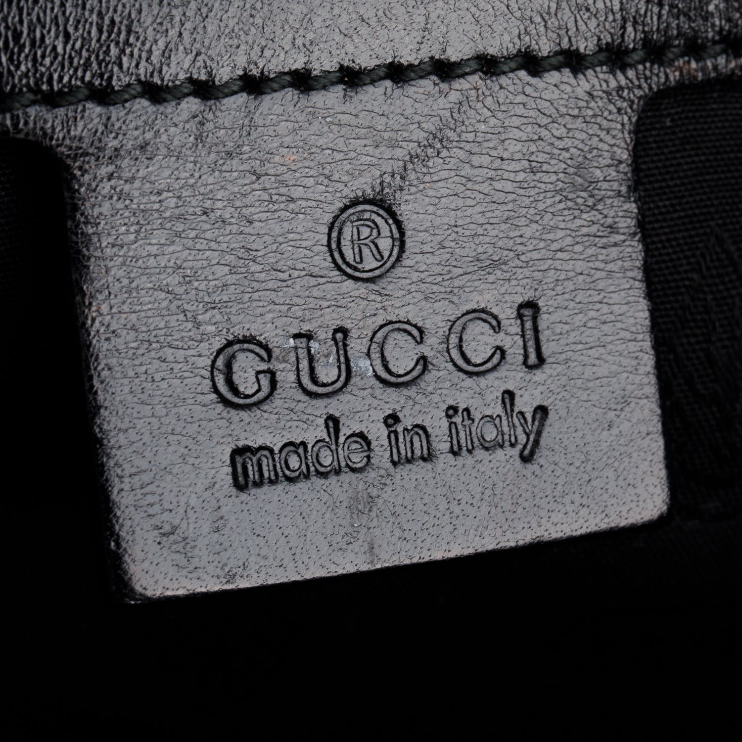 Gucci Brown Leather Trim GG Canvas Medium Twin Tote